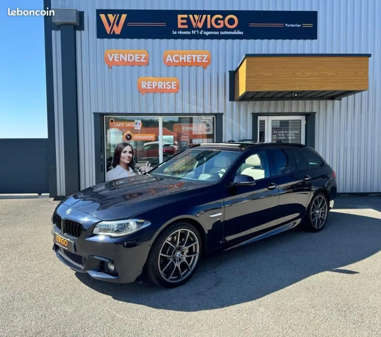 BMW 530 Touring 3.0 530 D 260ch M-SPORT BVA Bleu - 1