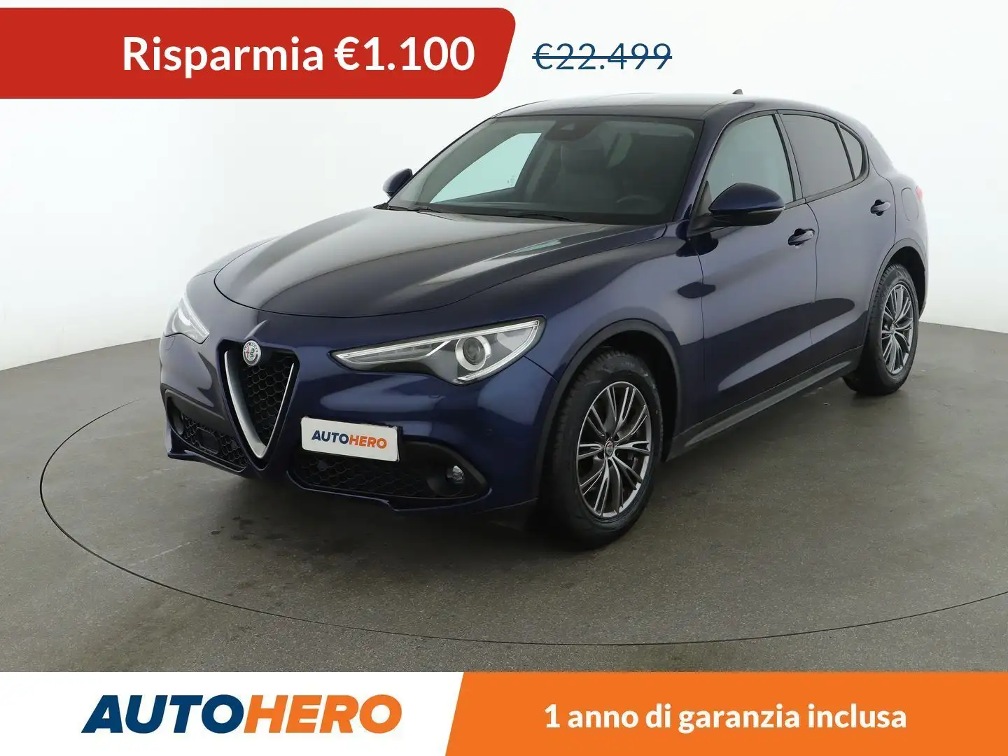 Alfa Romeo Stelvio 2.2 JTDM Super 180 CV AT8 Blu/Azzurro - 1