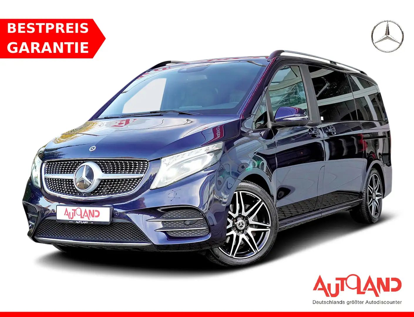 Mercedes-Benz V 300 V300 d AVANTGARDE LED Navi ACC 360° AHK Bleu - 1