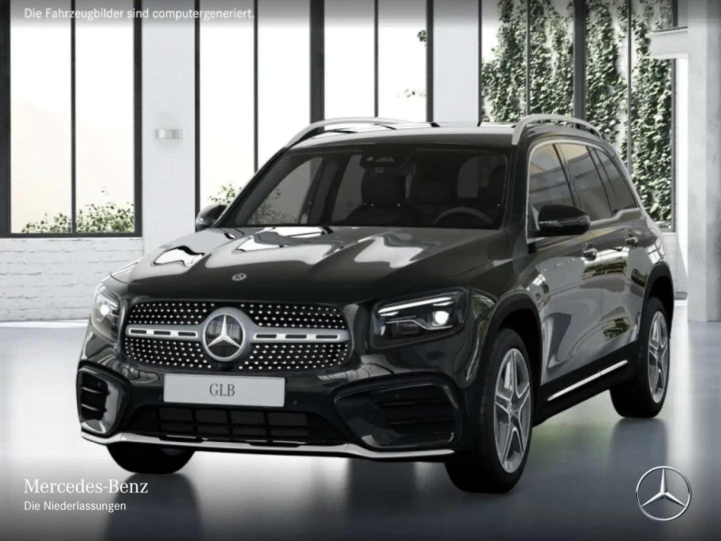 Mercedes-Benz GLB 200 AMG+360°+AHK+MULTIBEAM+TOTW+KEYLESS+7G Schwarz - 2