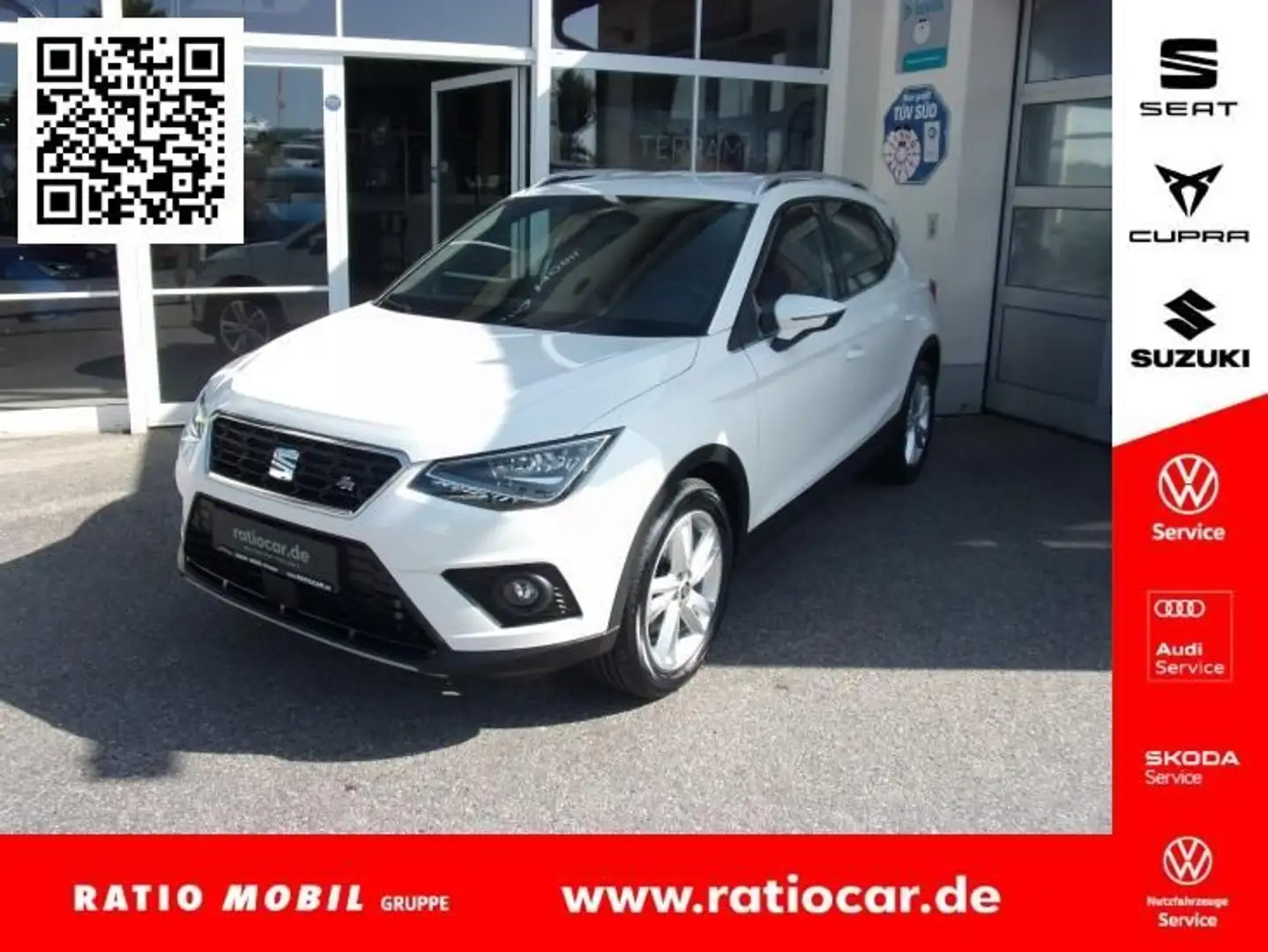 SEAT Arona ARONA FR BEATS 1.5 TSI DSG NAVI AHZV DAB+ SITZH. Blanc - 1