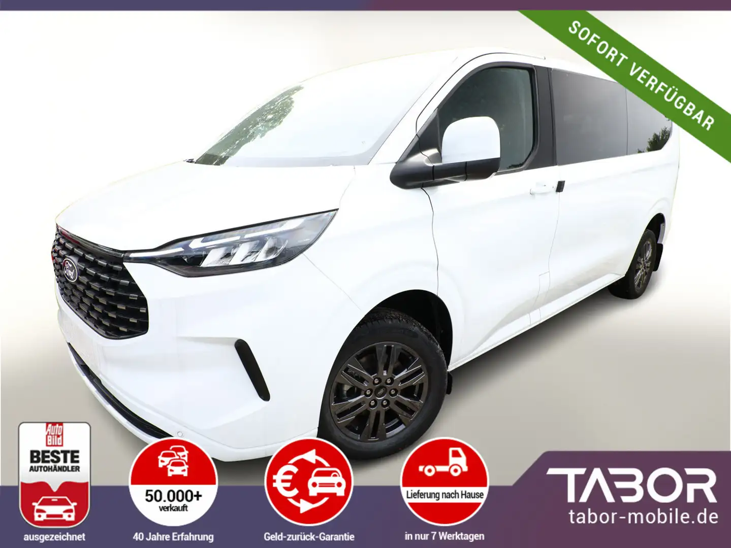 Ford Tourneo Custom 2.0 TDCi 150 Tit. 320 L2 Kam PDC Weiß - 1
