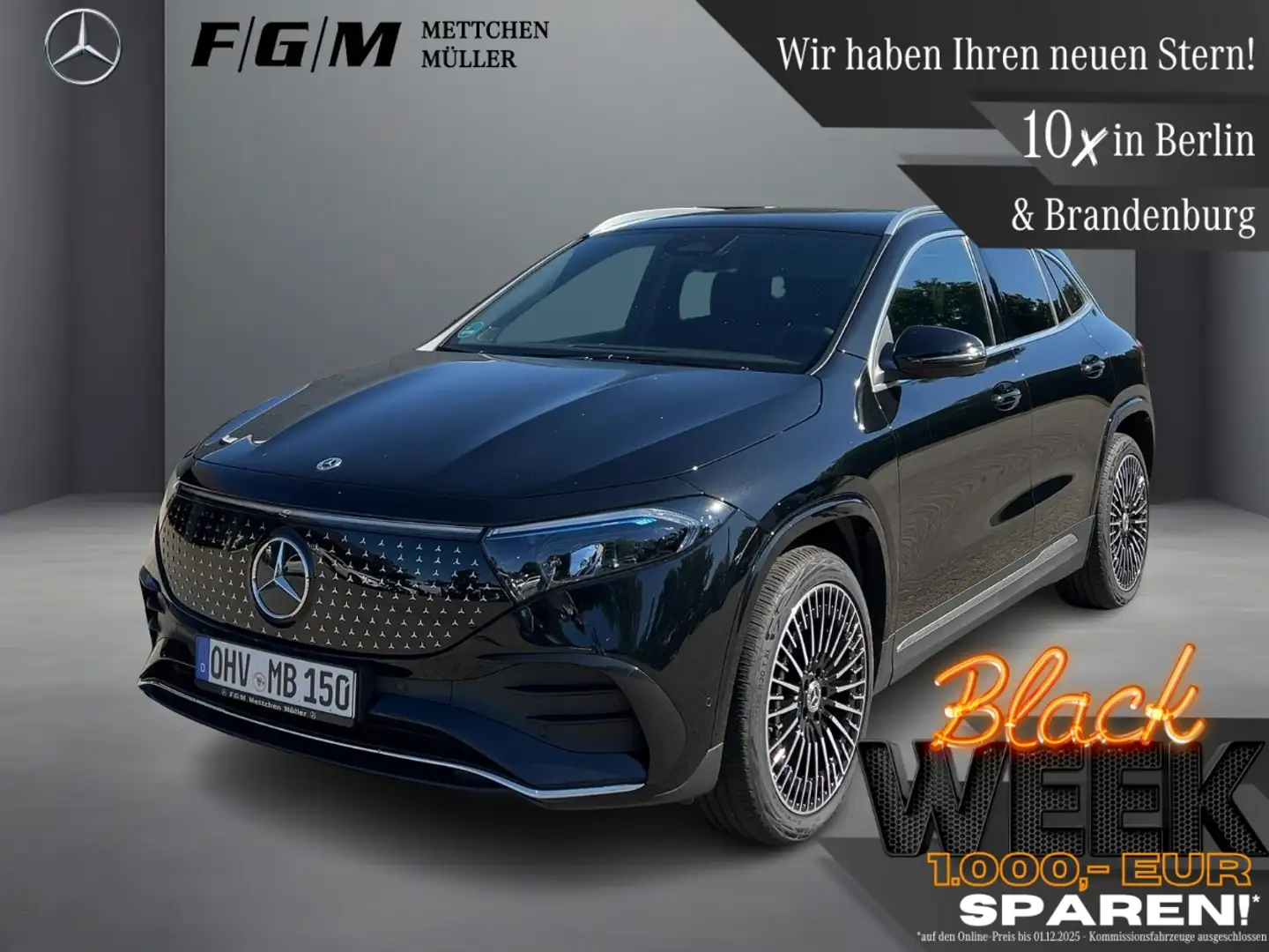 Mercedes-Benz EQA 300 4M AMG Line TWA|Sitzhz|EASY-PACK|Kam|LED Noir - 1
