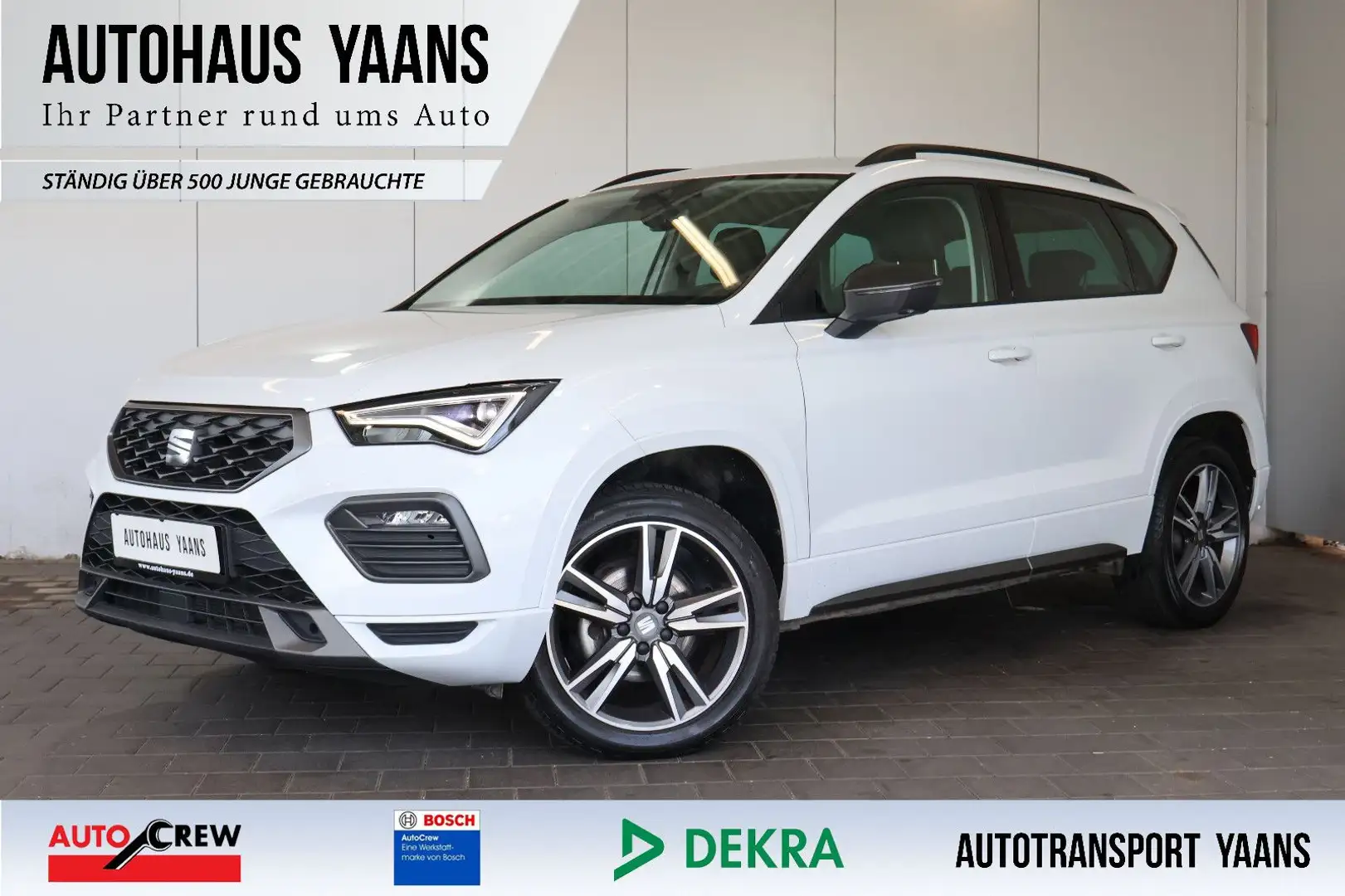 SEAT Ateca FR 1.5 TSI CARPLAY+AID+ACC+KEY+LED+18" Weiß - 1