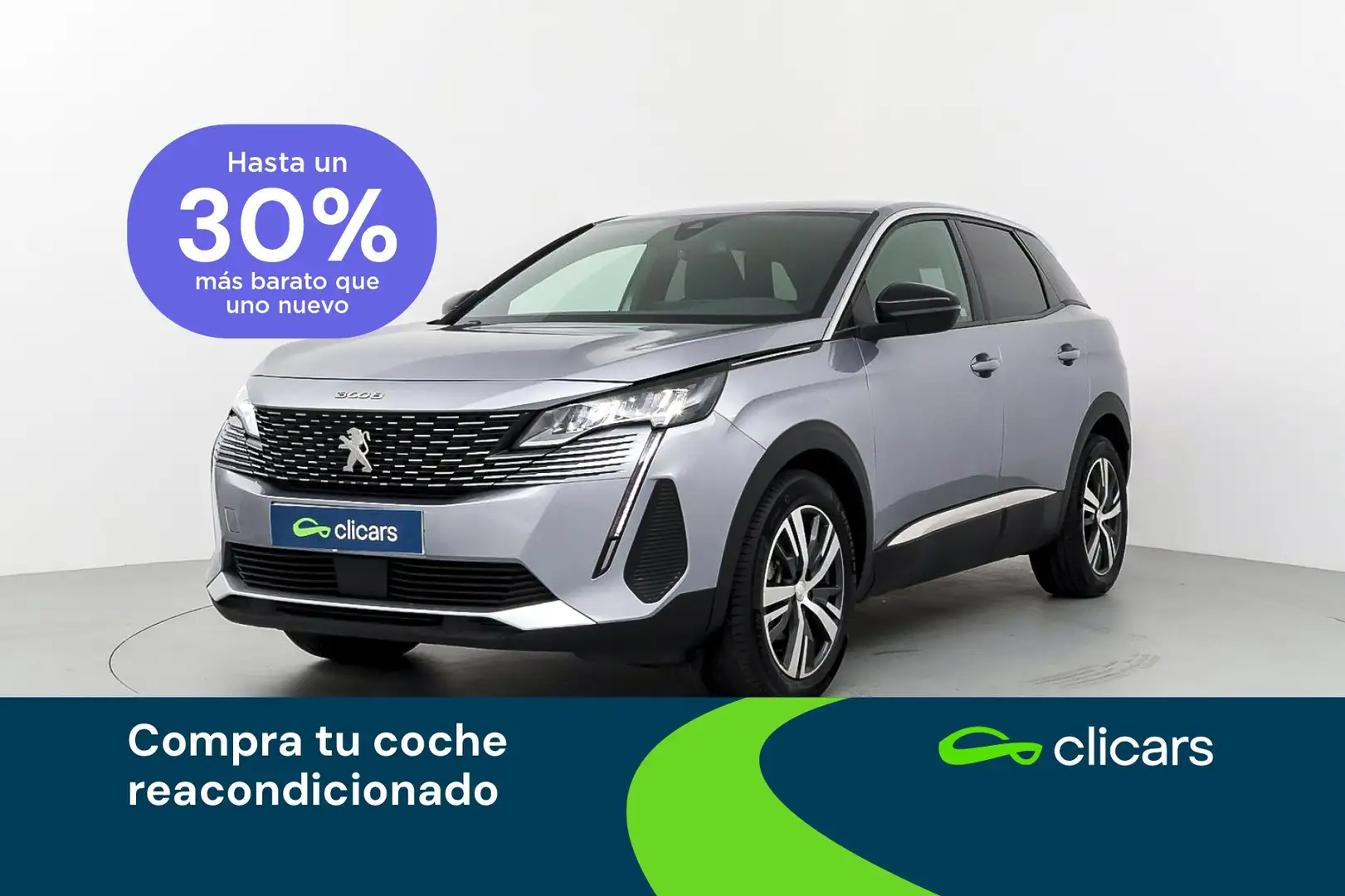 Peugeot 3008 1.2 S&S PureTech Allure Pack 130 Plateado - 1