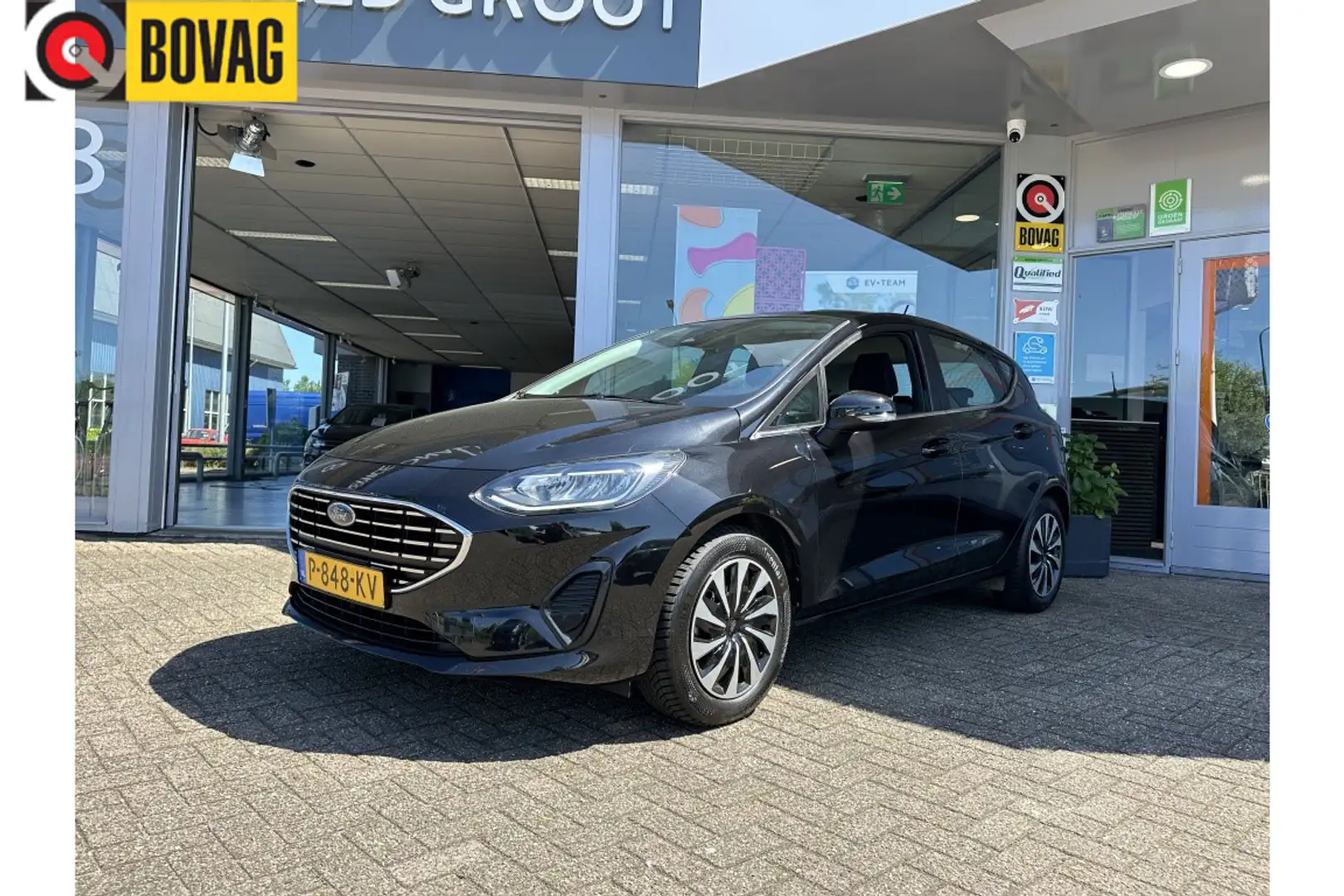 Ford Fiesta 1.0 EcoB.Hy. ST-Line | Hybride | Carplay | Airco | Negro - 1