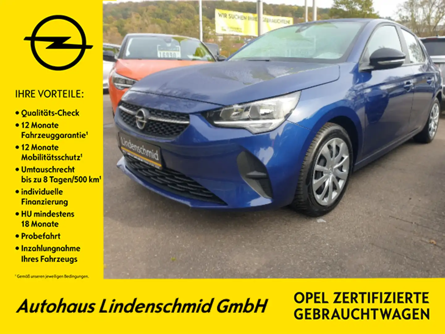 Opel Corsa 1.2 Turbo Start/Stop Edition Sitzhzg., Parkpilot Blau - 1