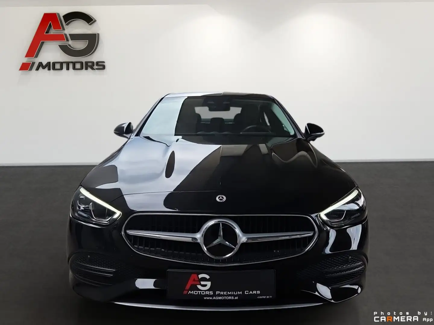 Mercedes-Benz C 200 d Aut./LED/ACC/AKT.SPURH./Kamera/SHZ/Leder/1.Besi Schwarz - 2