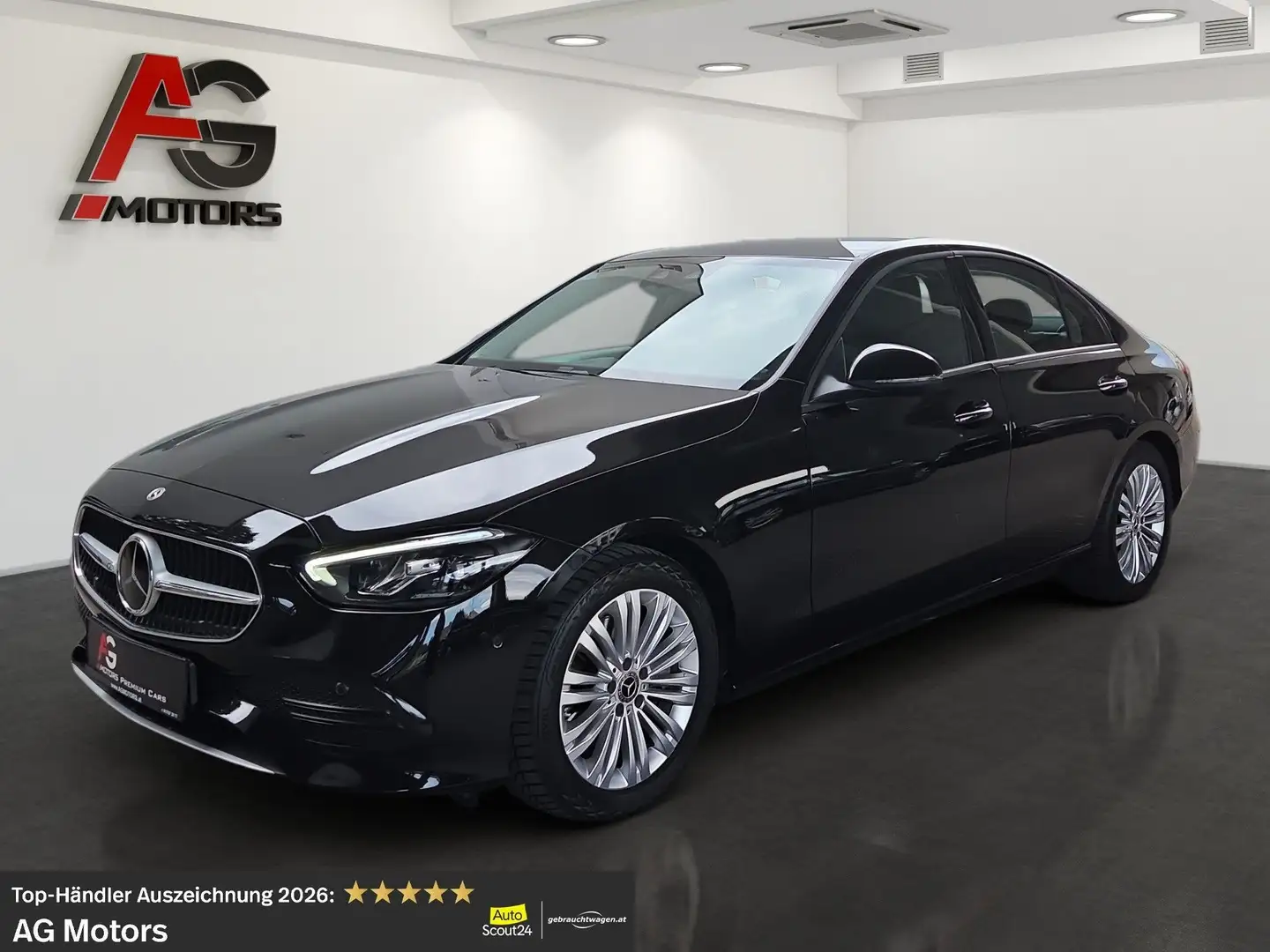 Mercedes-Benz C 200 d Aut./LED/ACC/AKT.SPURH./Kamera/SHZ/Leder/1.Besi Schwarz - 1
