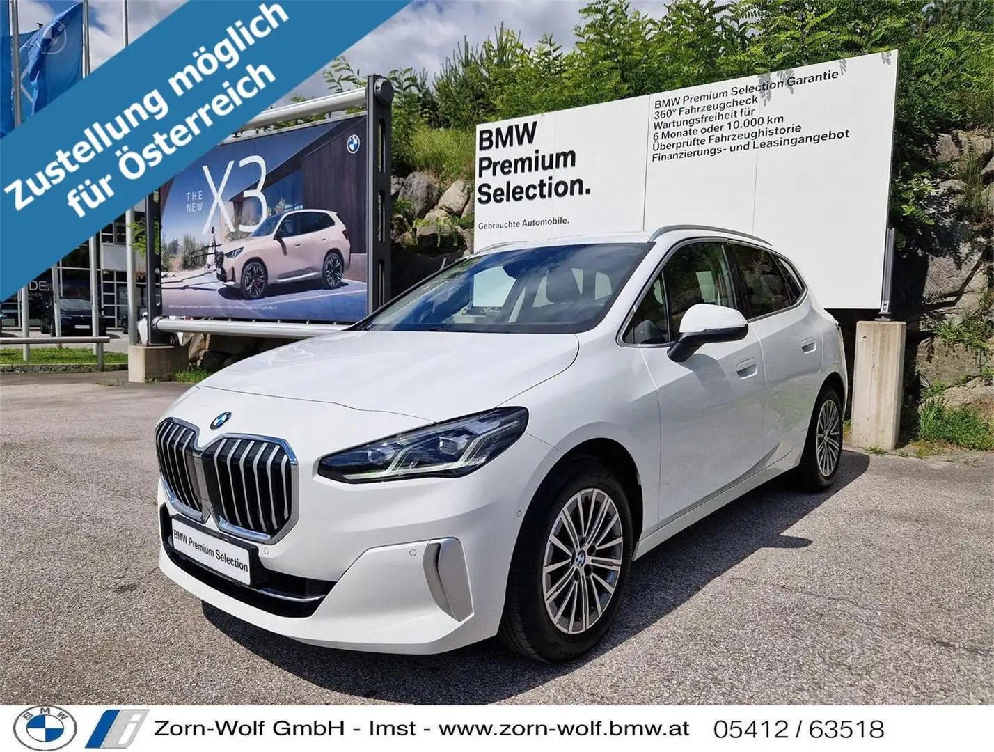 BMW 218 i Active Tourer Blanc - 1