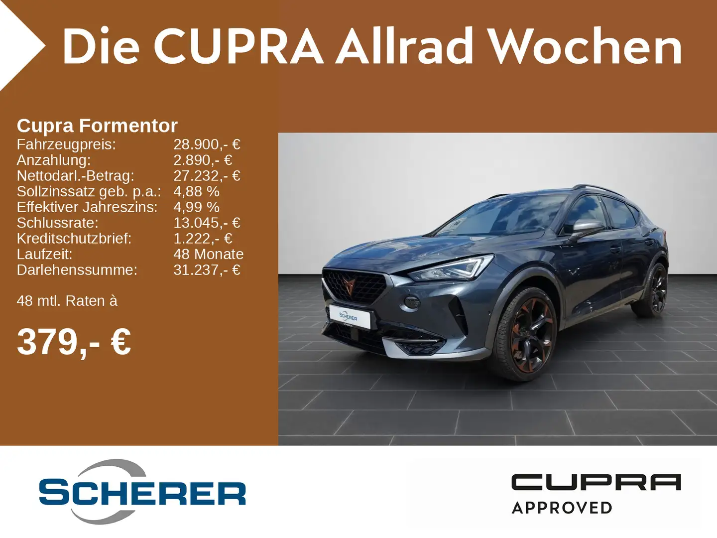 CUPRA Formentor VZ 2.0 TSI DSG 4Drive Navi Brembo AHK Grijs - 1