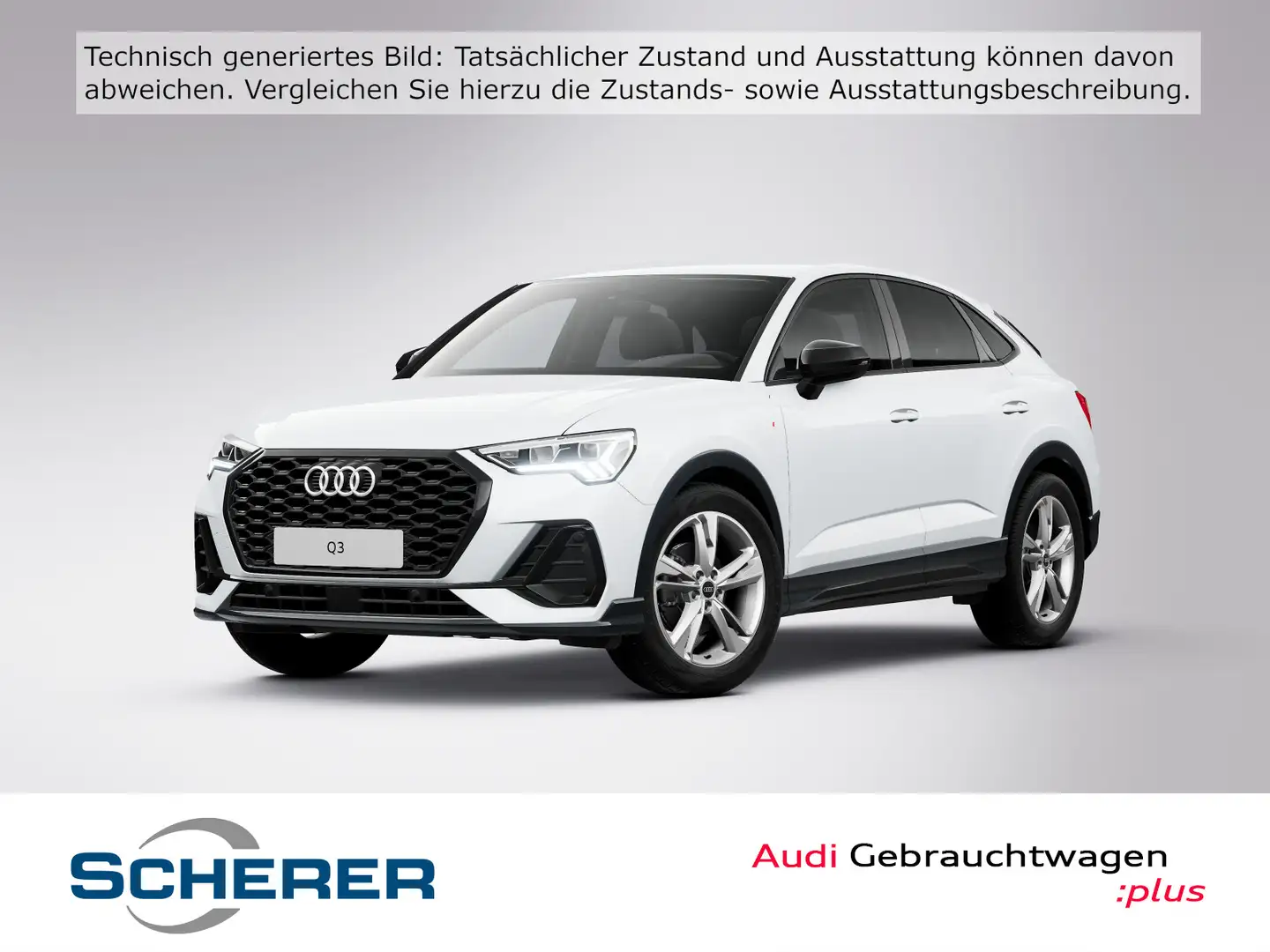 Audi Q3 S line 35 TFSI S tronic LED NAVI AH Weiß - 1