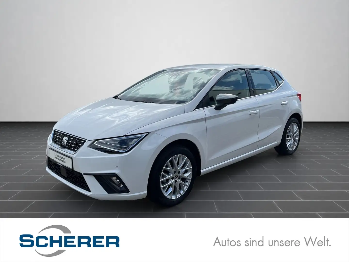 SEAT Ibiza 1.0 TSI Xcellence LED/Rückfahrkamera/Einpa Weiß - 1