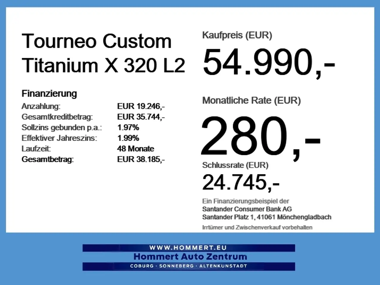 Ford Tourneo Custom Titanium X 320 L2 ACC*PANO*360*B&O 4