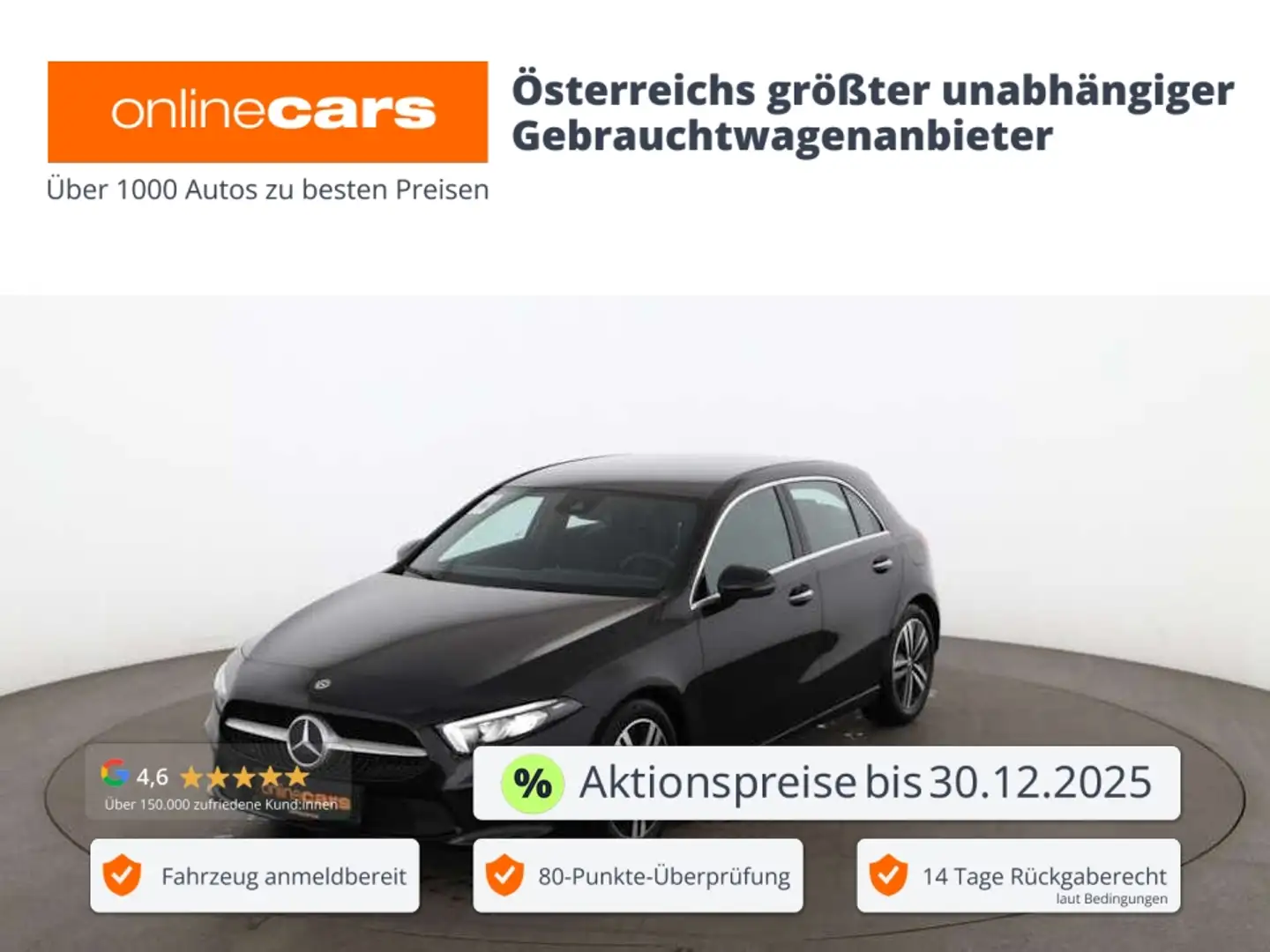 Mercedes-Benz A 200 d Progressive Aut LED LEDER NAVI SITZHZG Schwarz - 1