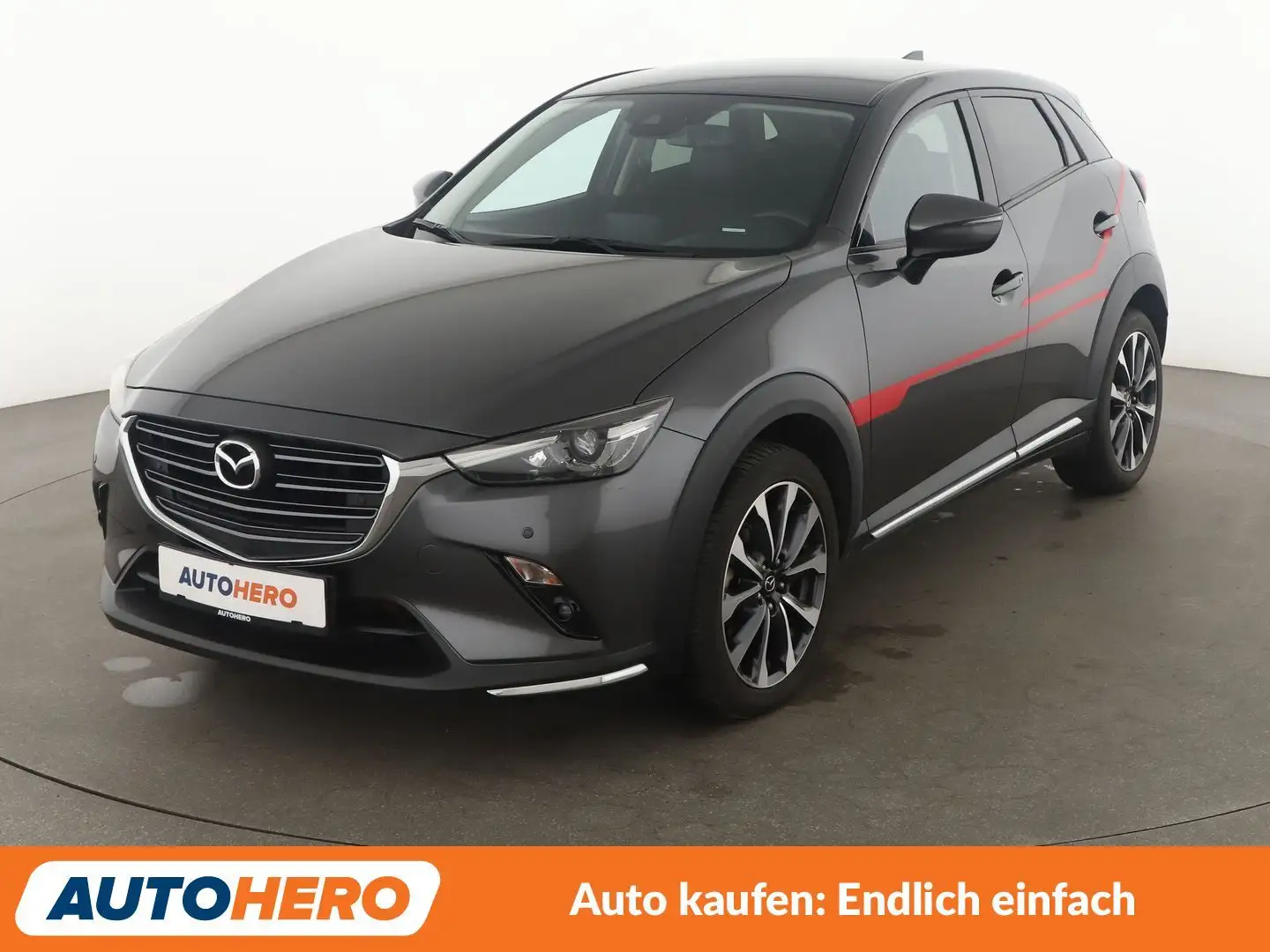Mazda CX-3 2.0 Skyactiv-G Sports-Line *NAVI*HUD*CAM*TEMPO* Gris - 1