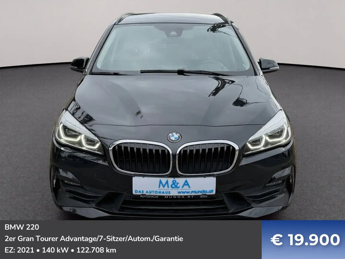 BMW 220 2er Gran Tourer Advantage/7-Sitzer/Autom./Garantie Schwarz - 2