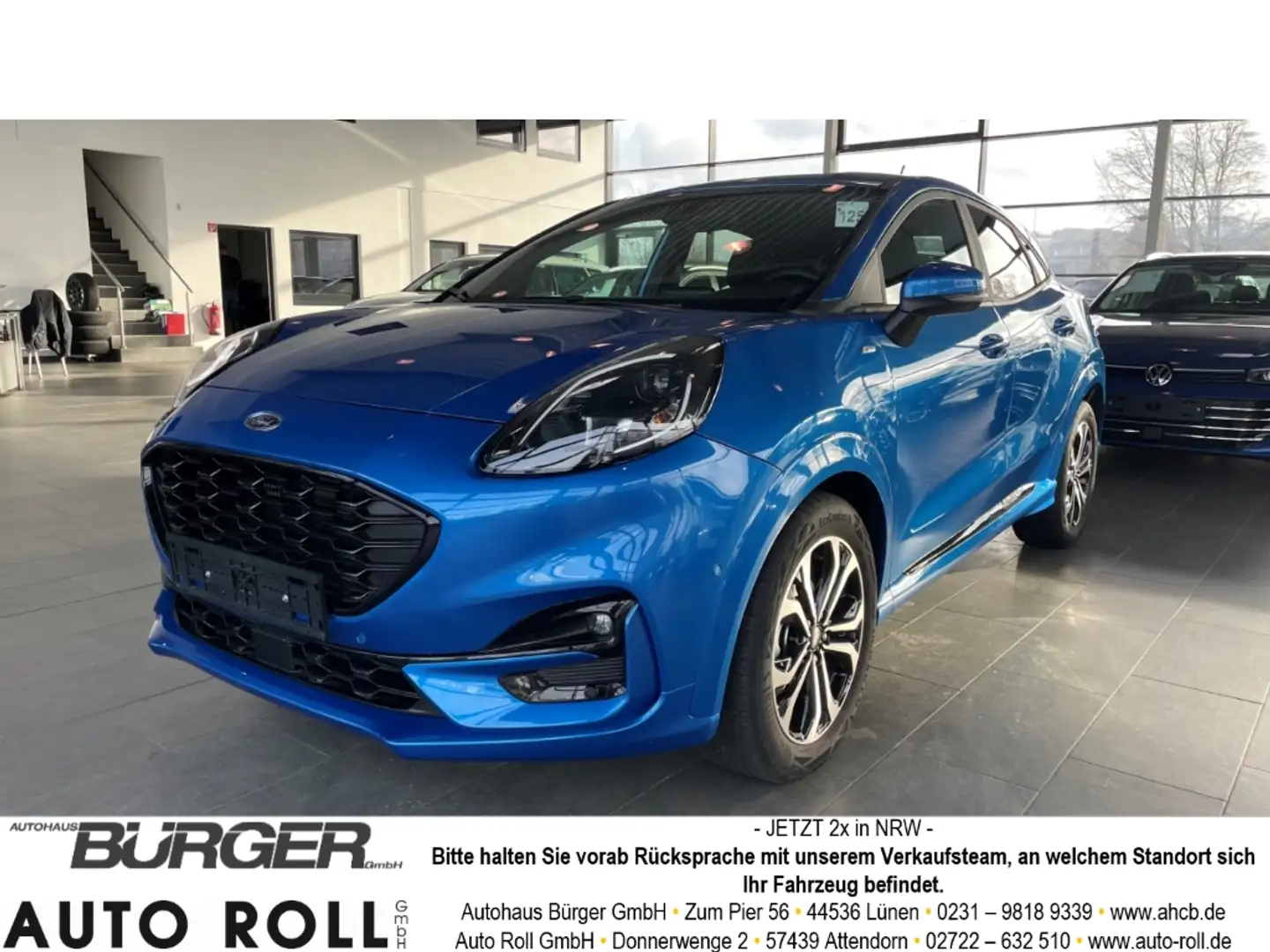 Ford Puma ST-Line 1.0 EcoBoost DSG Navi Kamera digi LED CarP Blau - 1