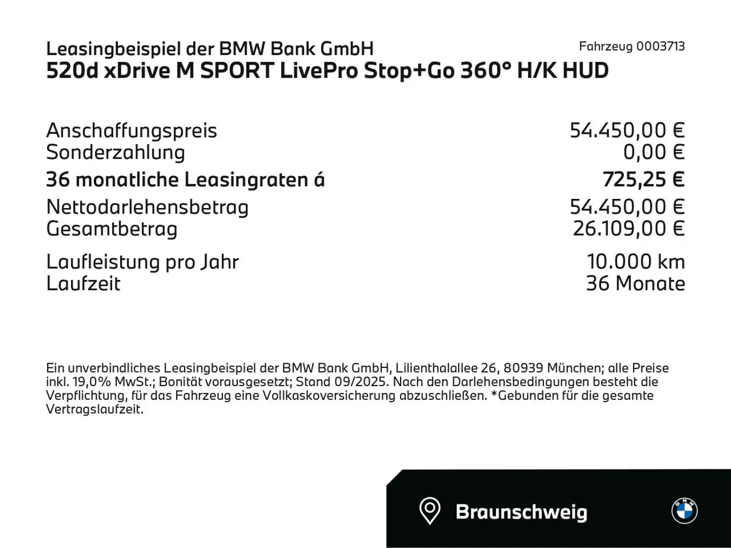 BMW 520 d xDrive M SPORT LivePro Stop+Go 360° H/K HUD Blauw - 2