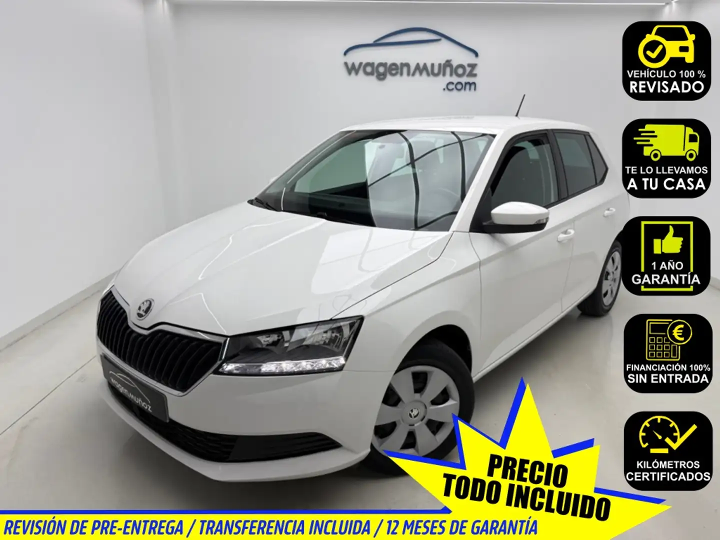 Skoda Fabia 1.0 MPI Business 55kW Blanco - 1