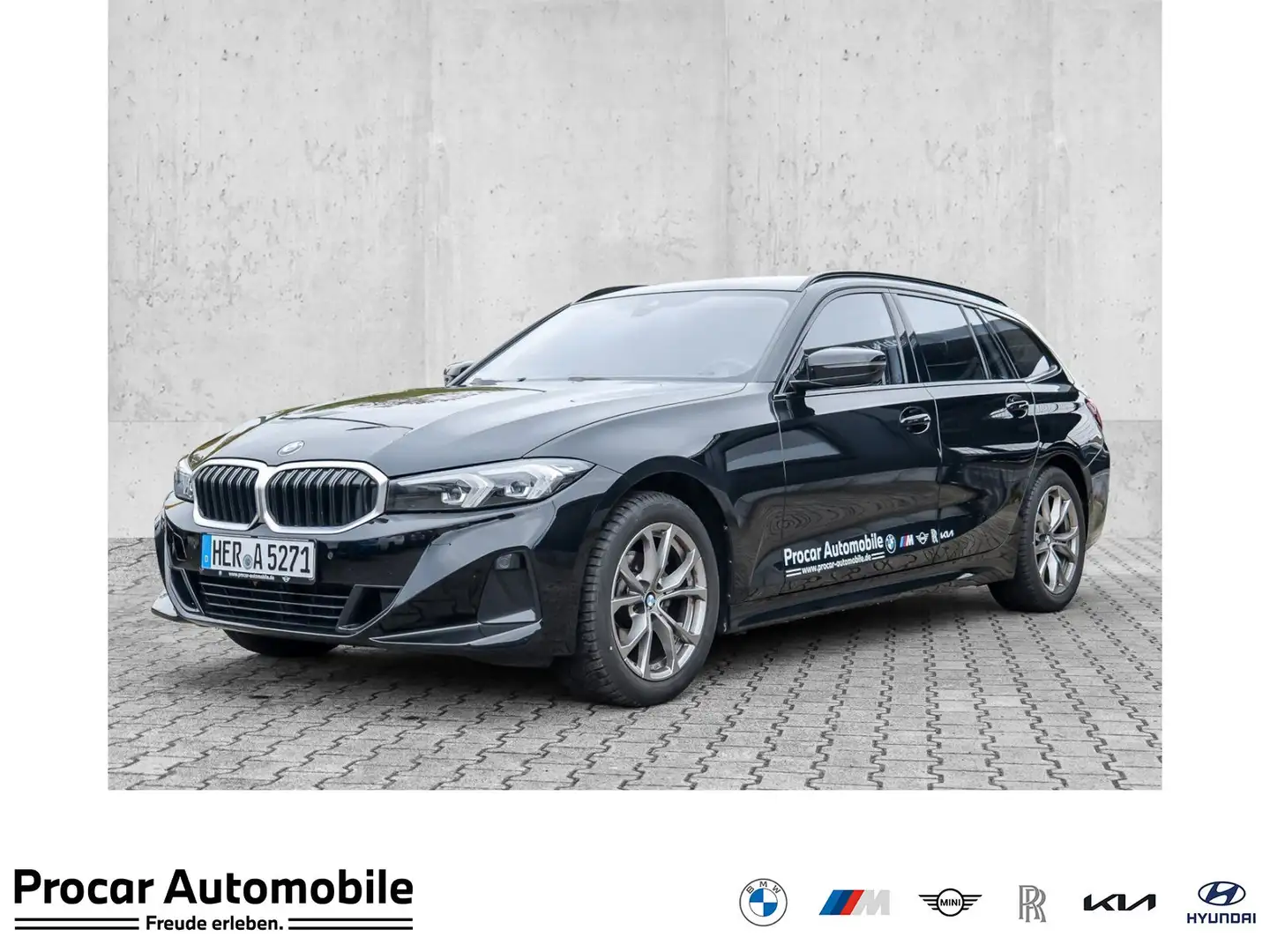 BMW 318 d Touring Widescreen Display Navi DAB PDC Schwarz - 1