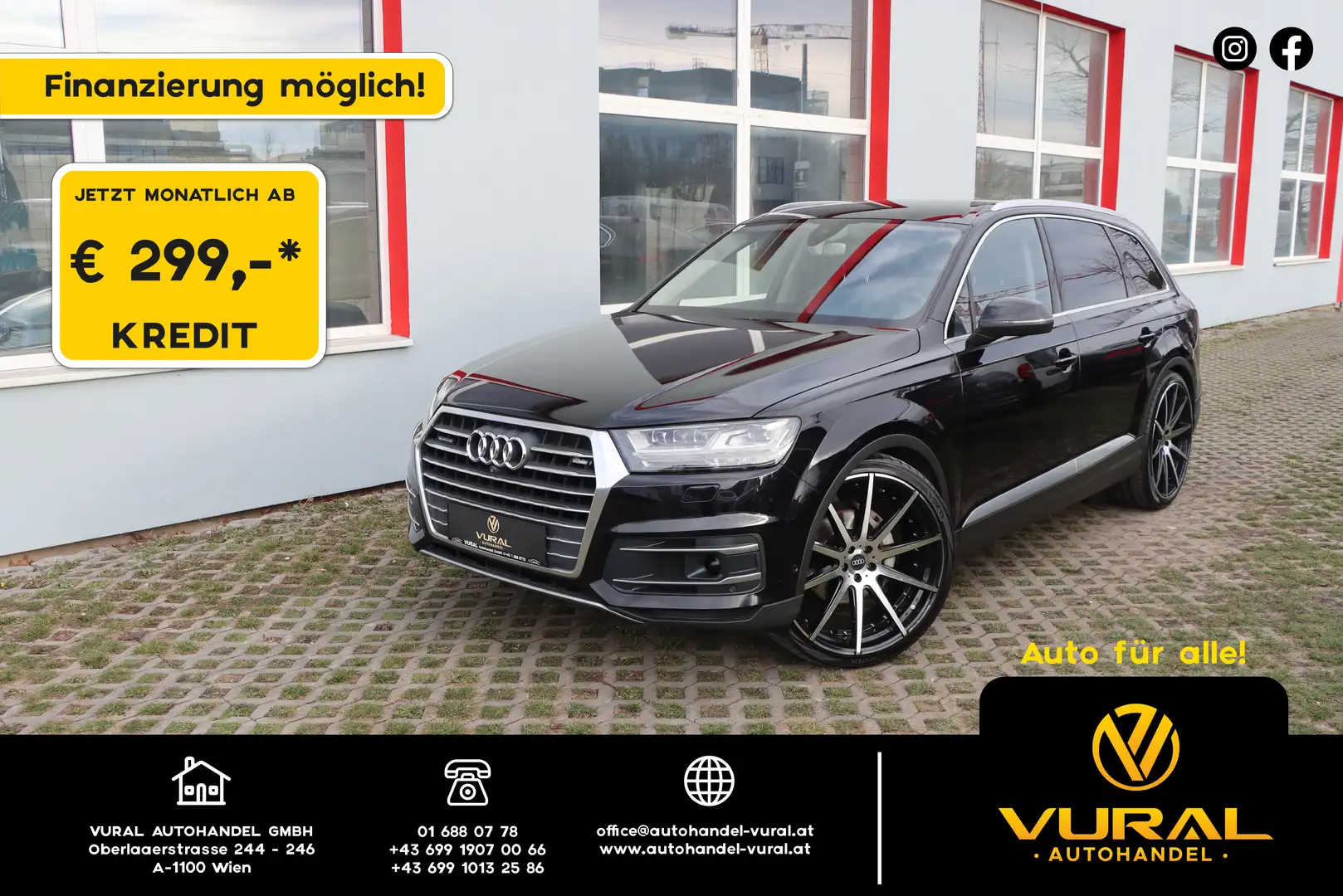 Audi Q7 3.0 TDI | Head-Up | 360° Kamera | Luftfahrwerk Schwarz - 1