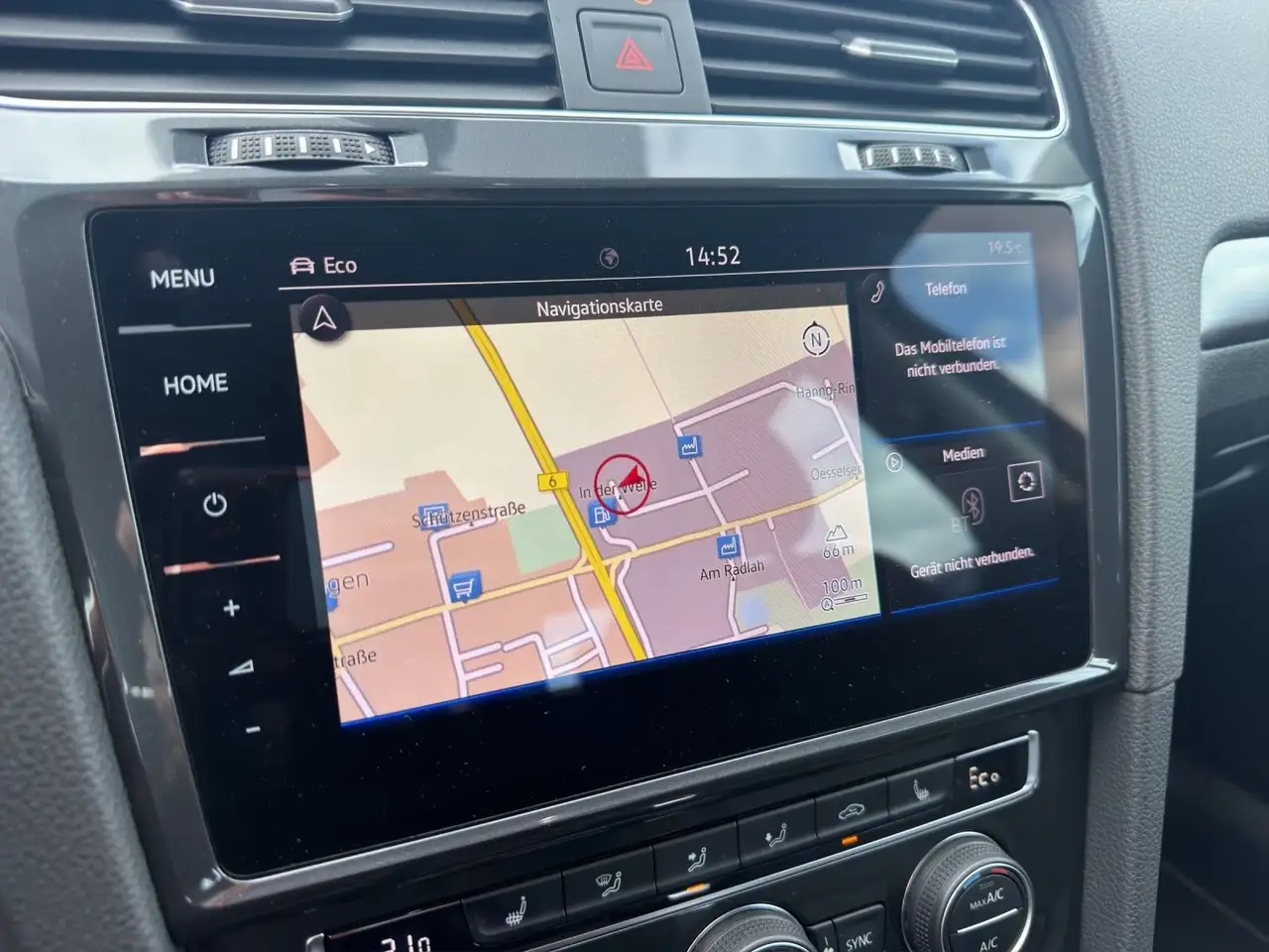 Volkswagen Golf VII e-Golf / 1.Hand LED NAV SHZ DAB PDC, миниатюра 22