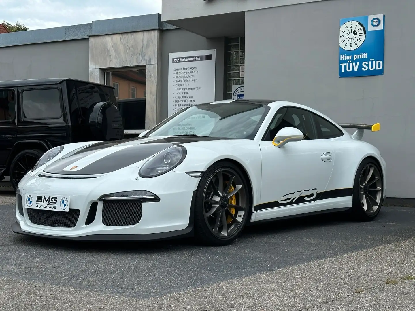 Porsche 991 911 GT3 Clubsport Schalensitz Carbon-Keramik Weiß - 1