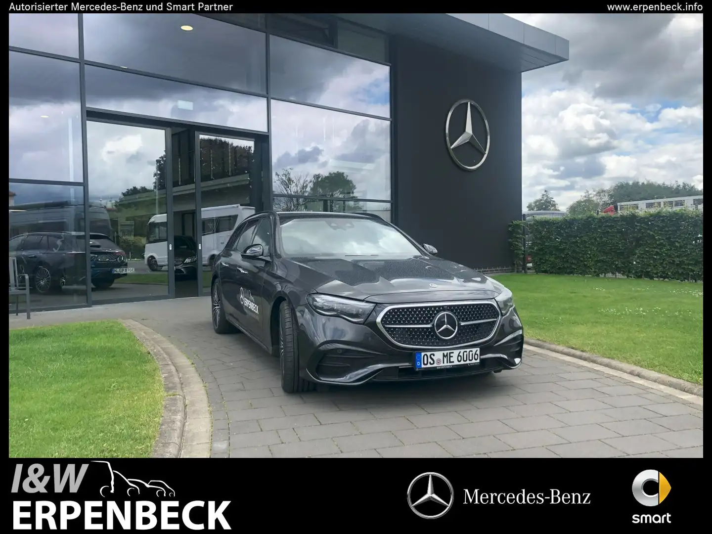 Mercedes-Benz E 220 E 220 d T-Modell KEYLESS PANO MEMORY AMG Line Grau - 1