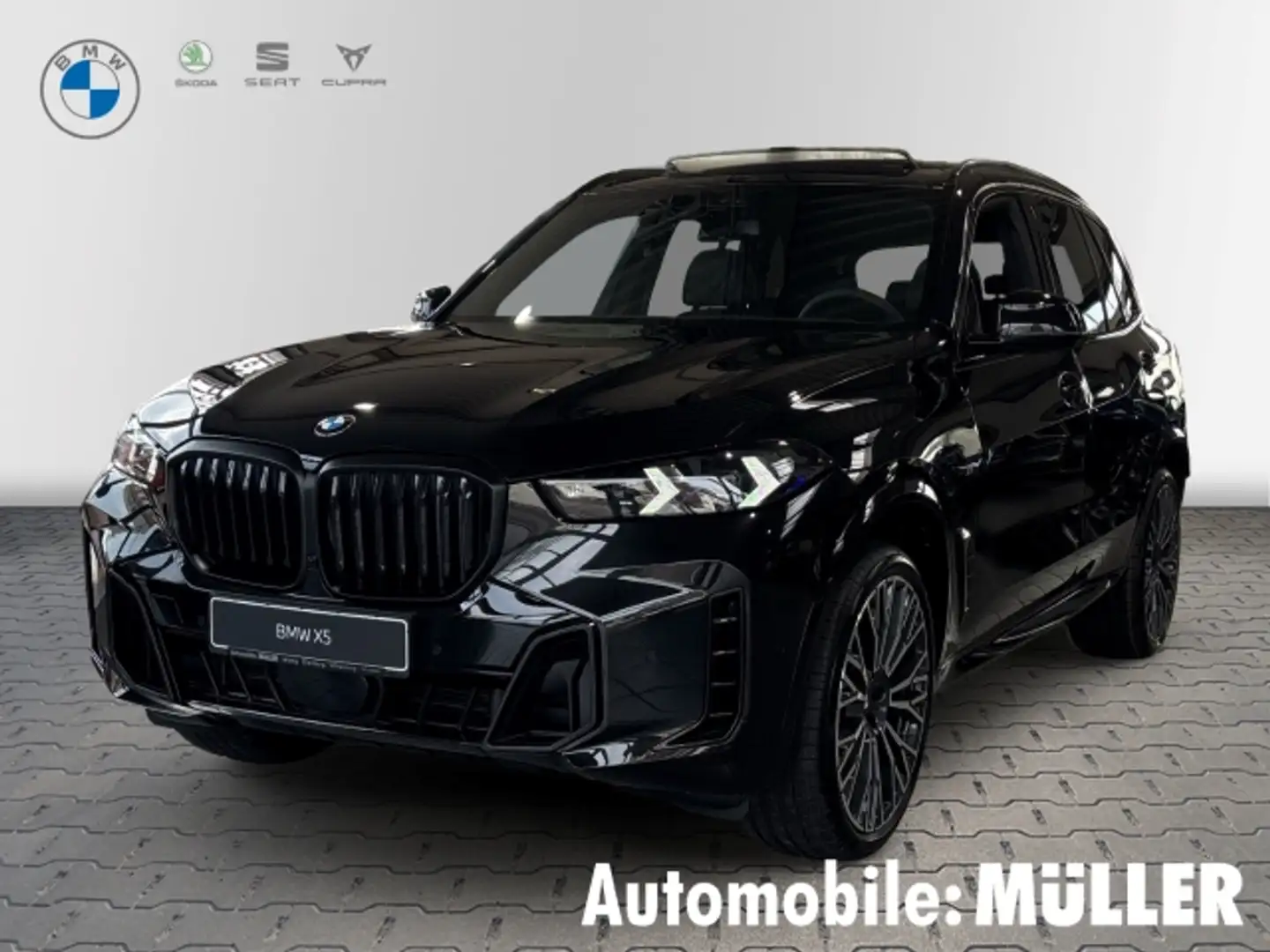 BMW X5 xDrive30d M Sport Navi Klima Pano AHK HuD RFK Memo Schwarz - 1