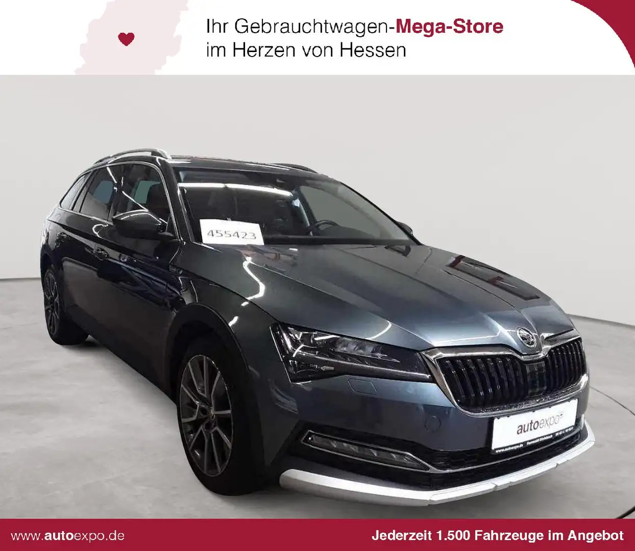 Skoda Superb Superb Combi 2.0 TDI 4x4 Scout AHK ACC NAV Grijs - 1