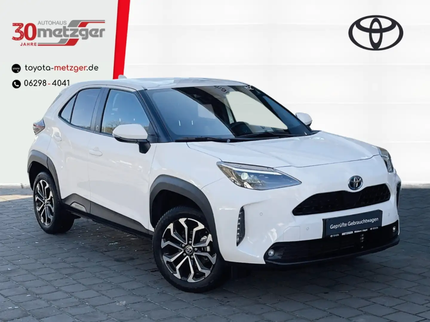 Toyota Yaris Cross Hybrid 4x2 Team D 1.5 +AHK +Navi +LED Weiß - 1
