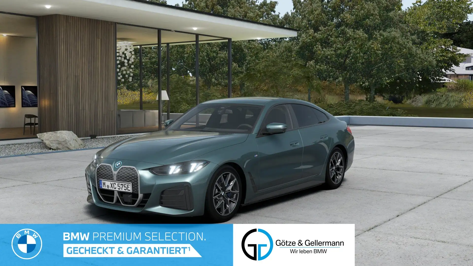BMW i4 eDrive40 Gran Coupé //AHK HarmanKardon Grün - 1