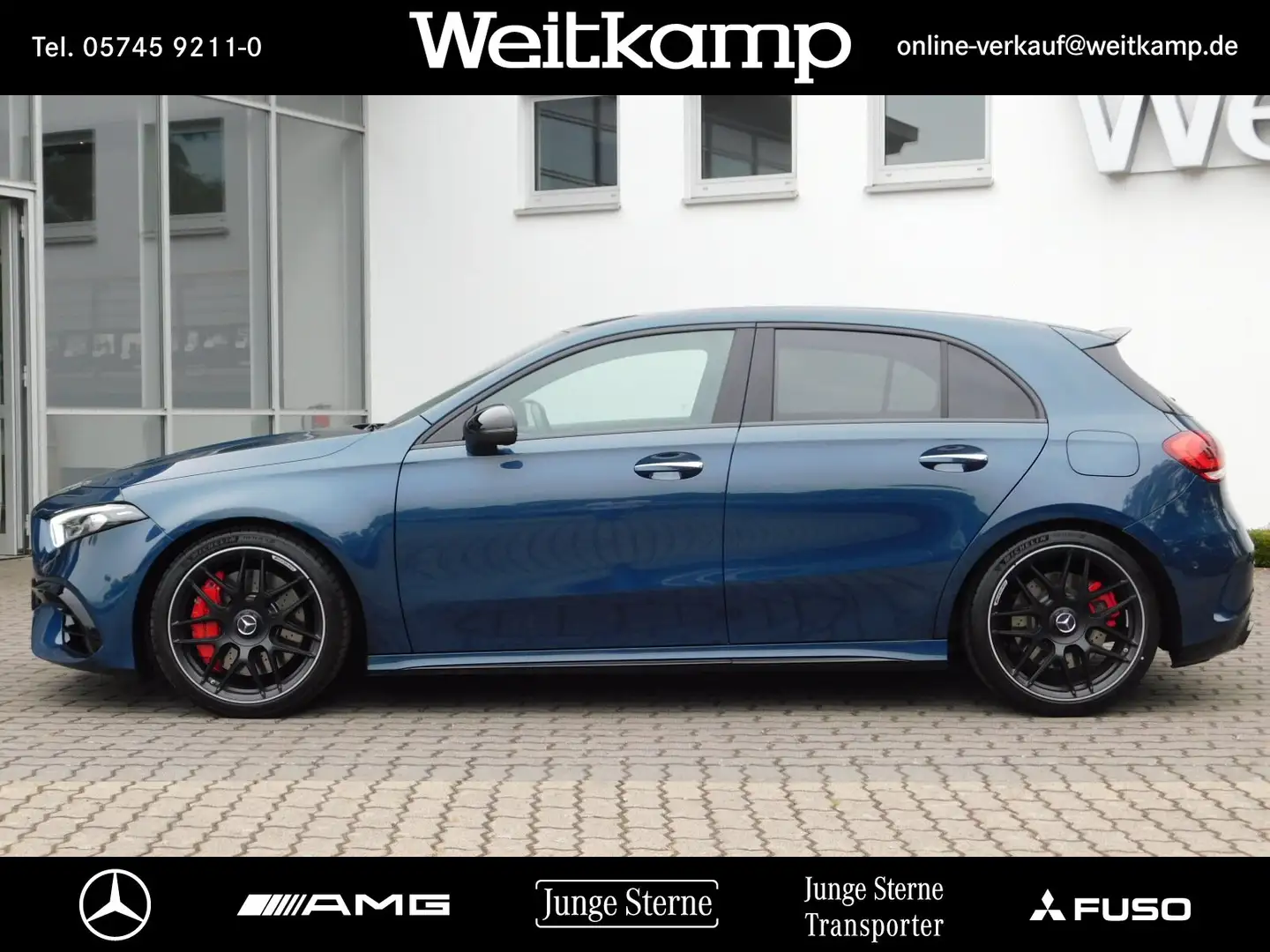 Mercedes-Benz A 45 AMG AMG A 45 S 4M+ Night+Memory+Distronic+Burmester Blau - 2