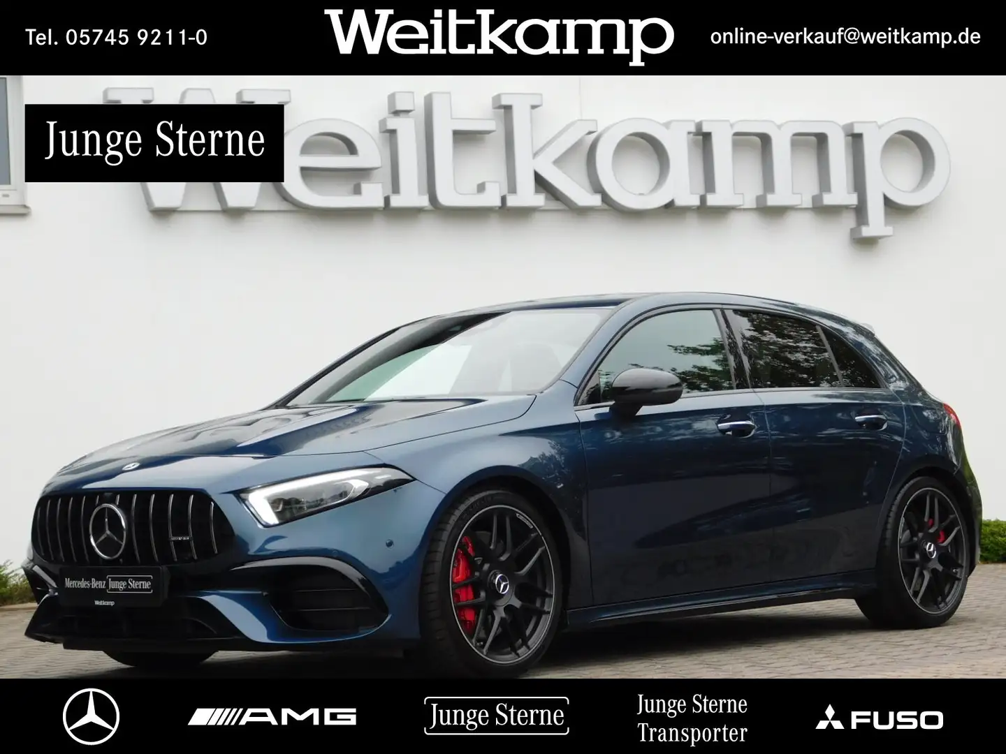 Mercedes-Benz A 45 AMG AMG A 45 S 4M+ Night+Memory+Distronic+Burmester Blau - 1