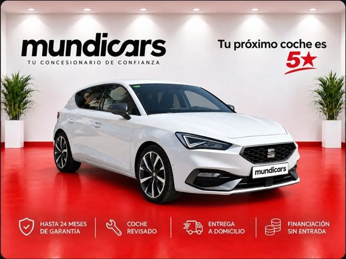 SEAT Leon 1.5 eTSI DSG7 SS FR Blanco - 1