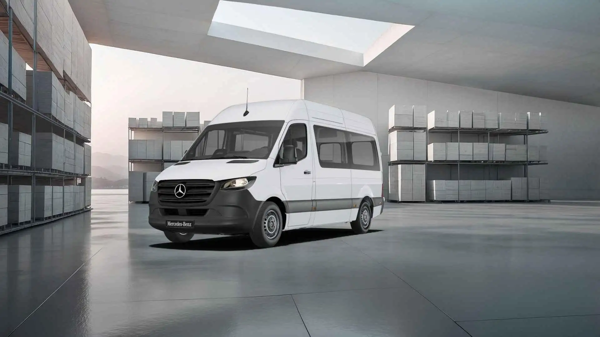 Mercedes-Benz Sprinter 315 1.9 CDI L2 Pro HD rolstoelbus Wit - 1