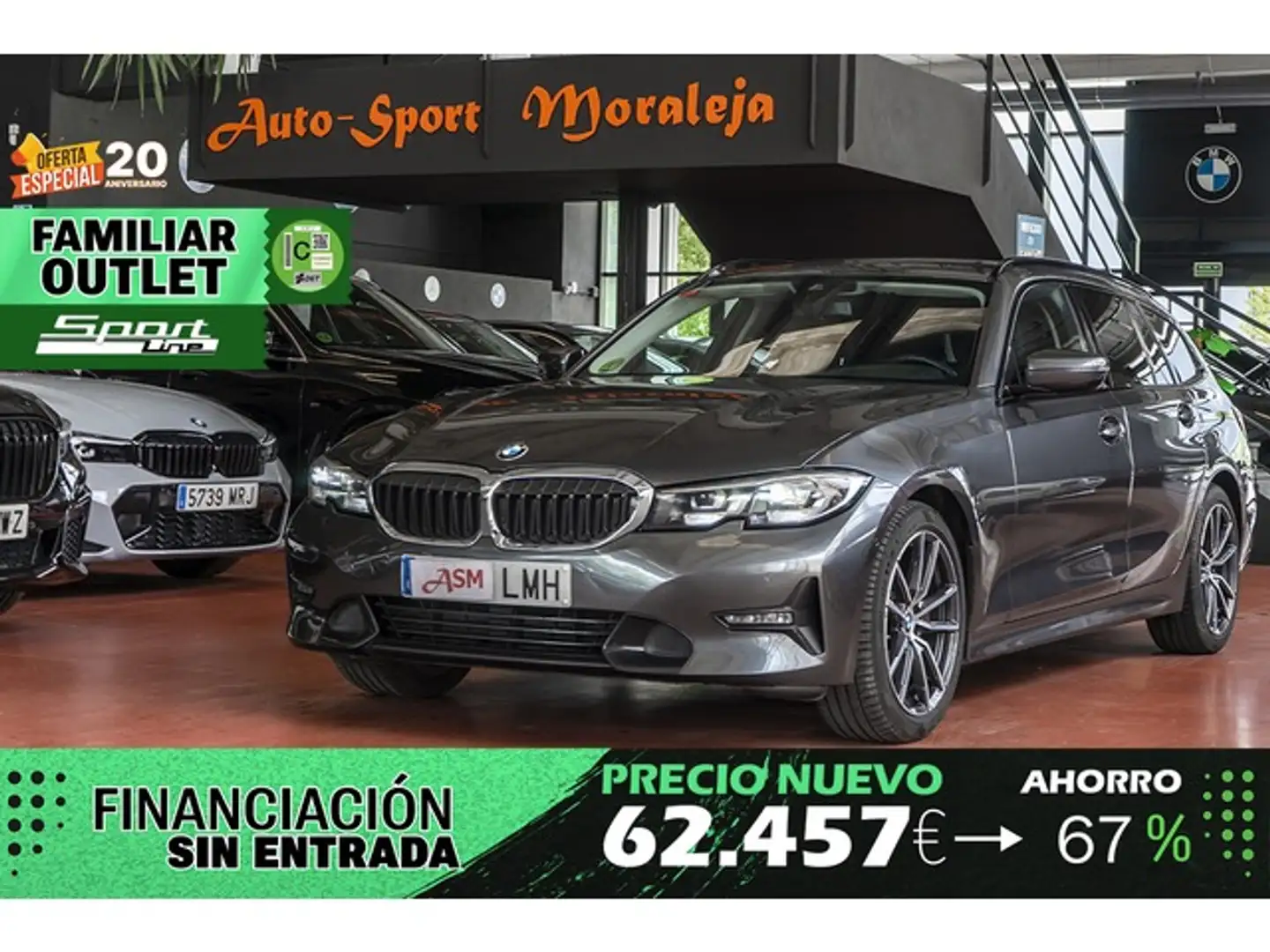 BMW 320 320dA Gris - 1