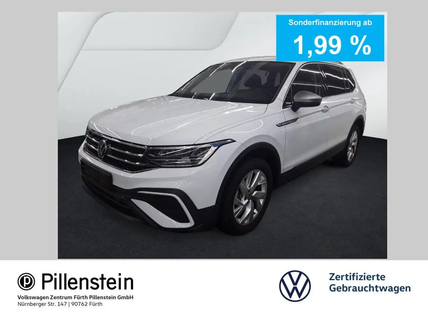 Volkswagen Tiguan Allspace LIFE 1.5 TSI DSG 7-SITZE AHK NAVI ACC PDC Blanc - 1