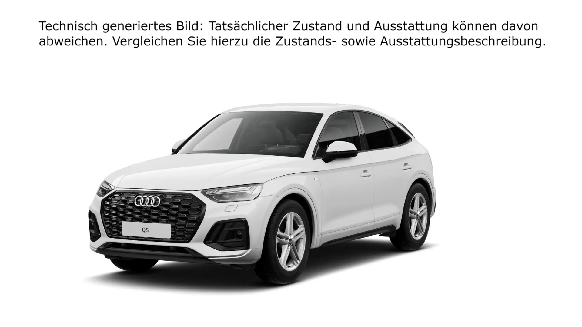 Audi Q5 40 TDI Sportback quattro S tronic S line Blanc - 2