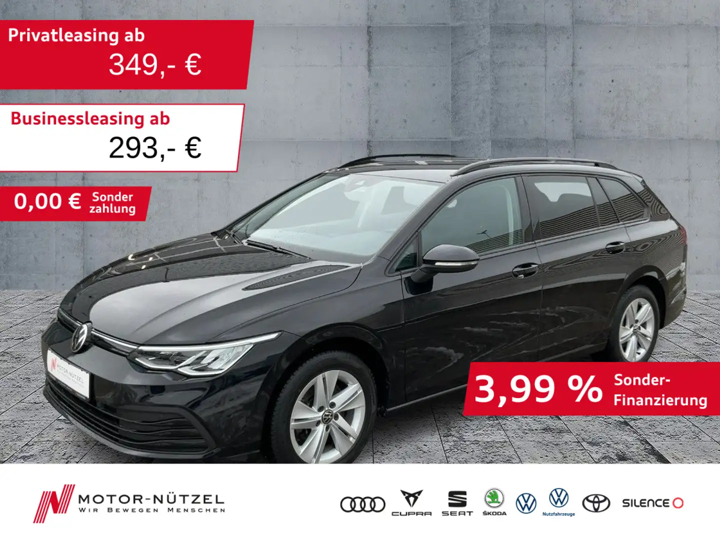 Volkswagen Golf Variant Golf VIII Variant 2.0 TDI DSG 5JG+LED+NAVI+AHK Schwarz - 1