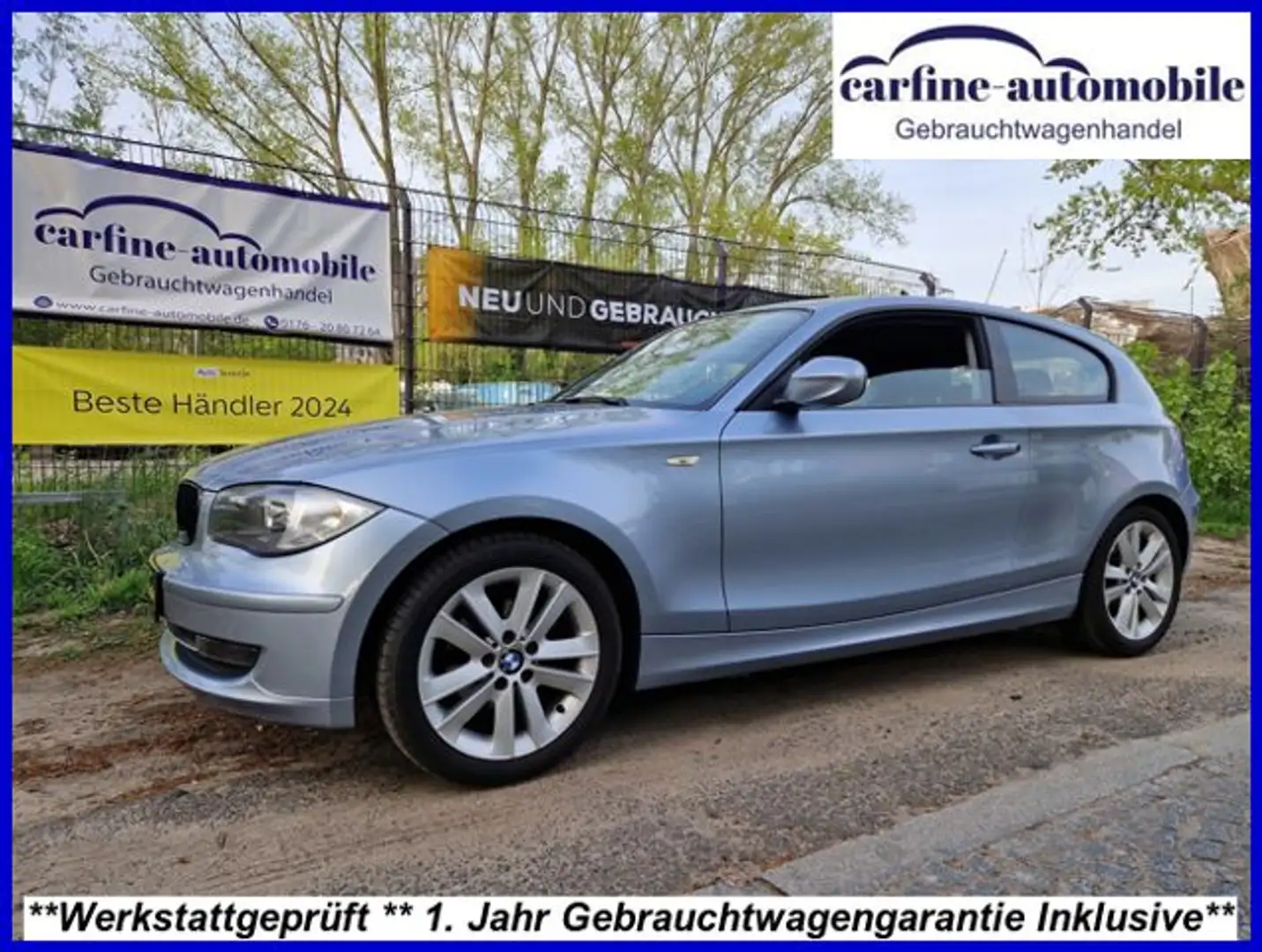 BMW 116 i 2.0 6-Gang 1.Hd. Scheckheft Klima PDC Alu Blau - 1