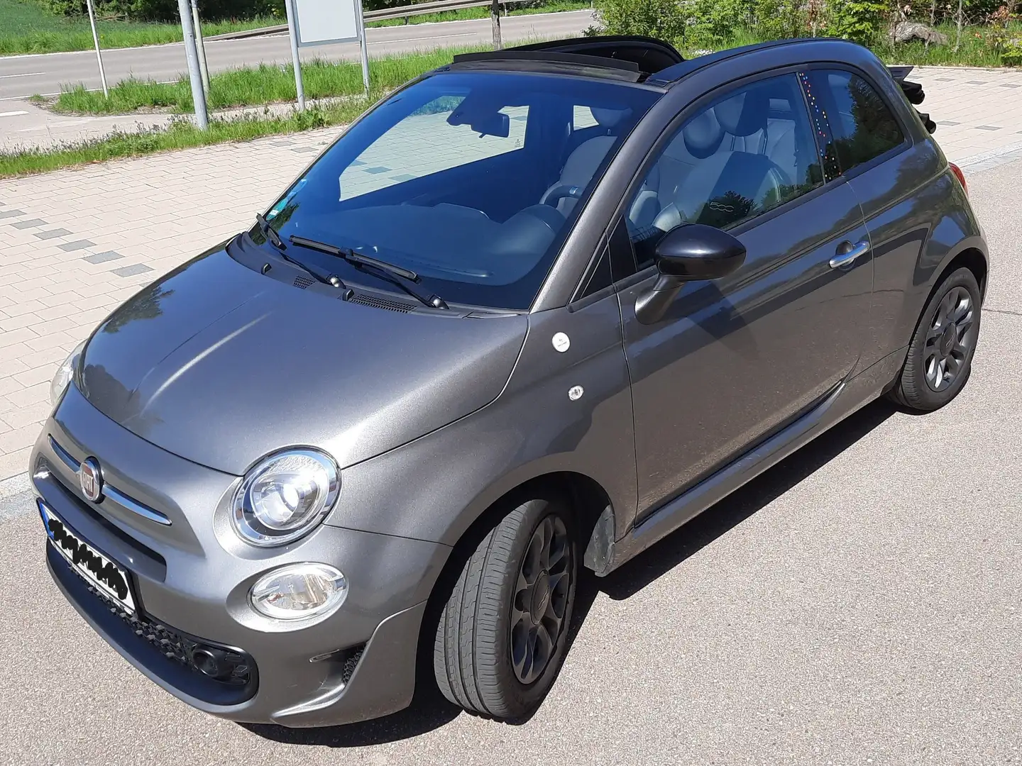 Fiat 500C 500 C 1.0 GSE Hybrid Hey Google Grau - 2