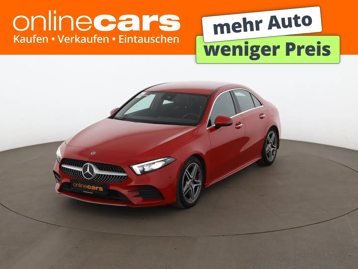 Mercedes-Benz A 220 d AMG Line Aut LED RADAR LEDER NAVI SITZHZG Rot - 1