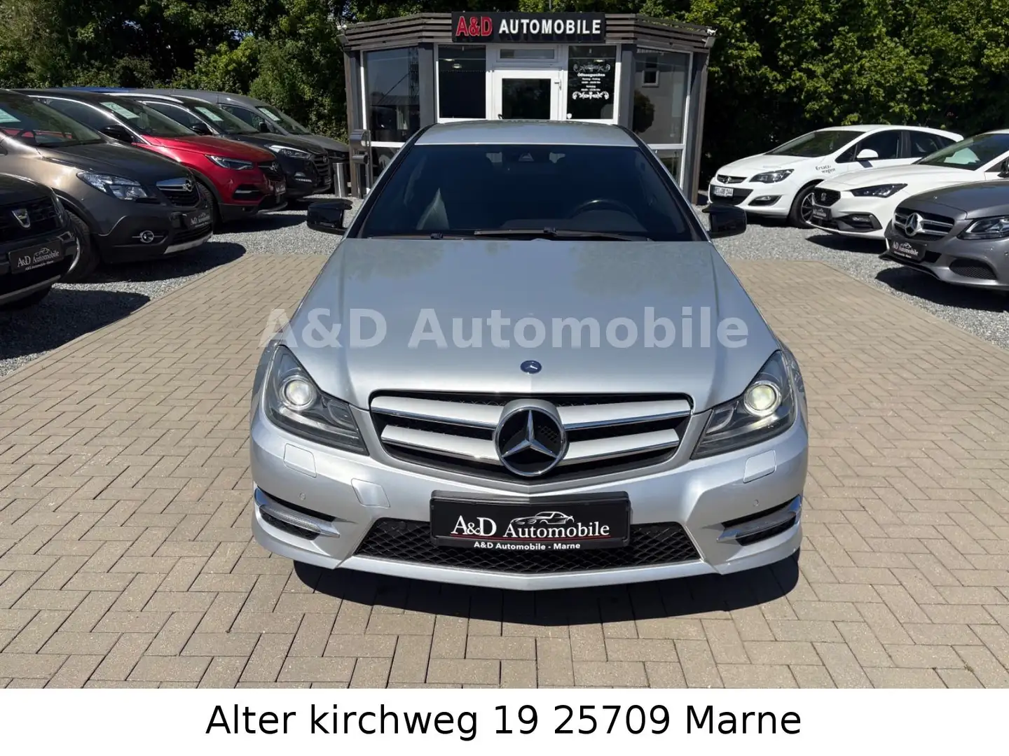 Mercedes-Benz C 250 C.Klasse Coupe C250 PDC,KLIMA.ATA.NAV.BT.LED.SHZ Silber - 2