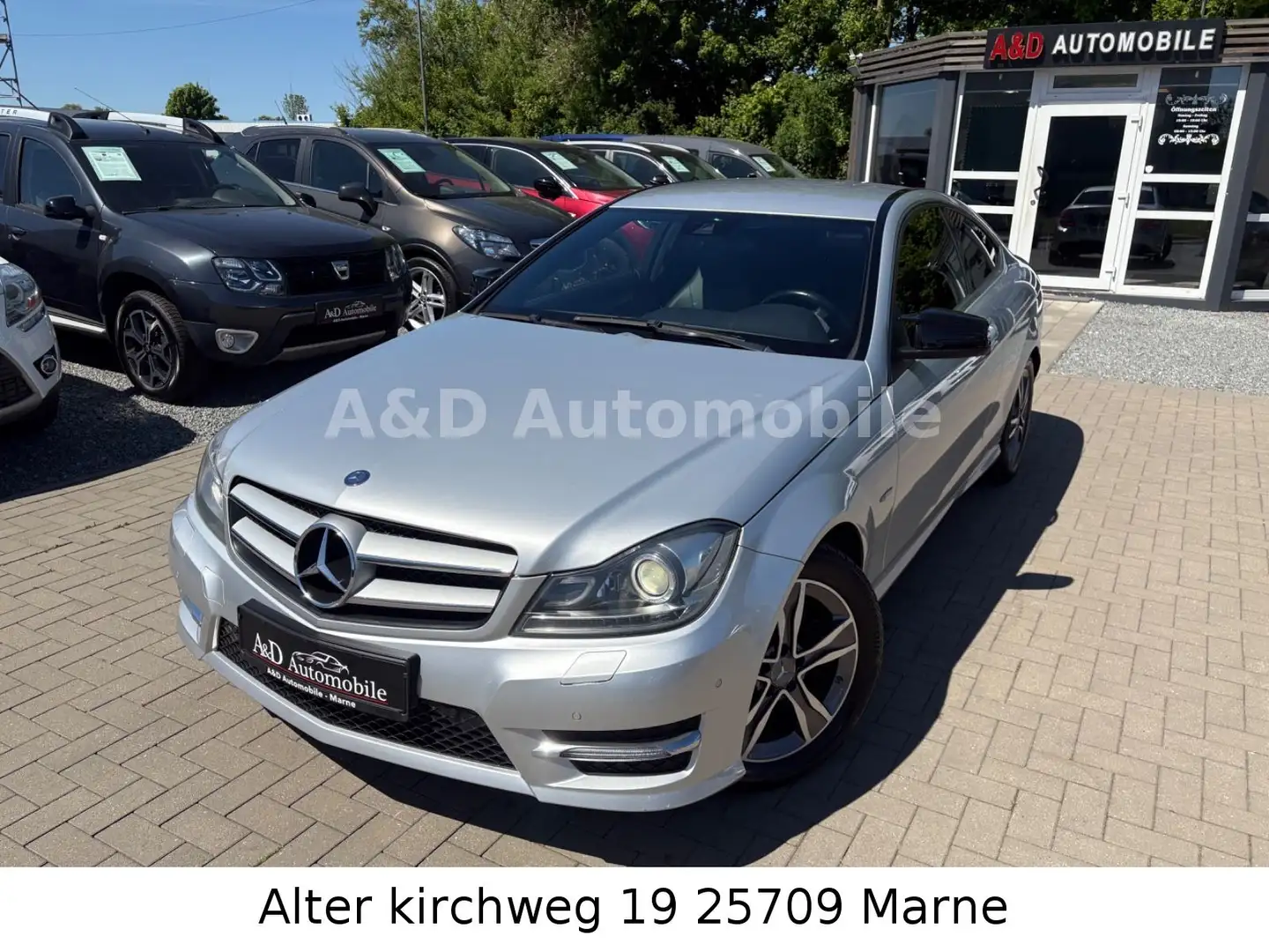 Mercedes-Benz C 250 C.Klasse Coupe C250 PDC,KLIMA.ATA.NAV.BT.LED.SHZ Silber - 1