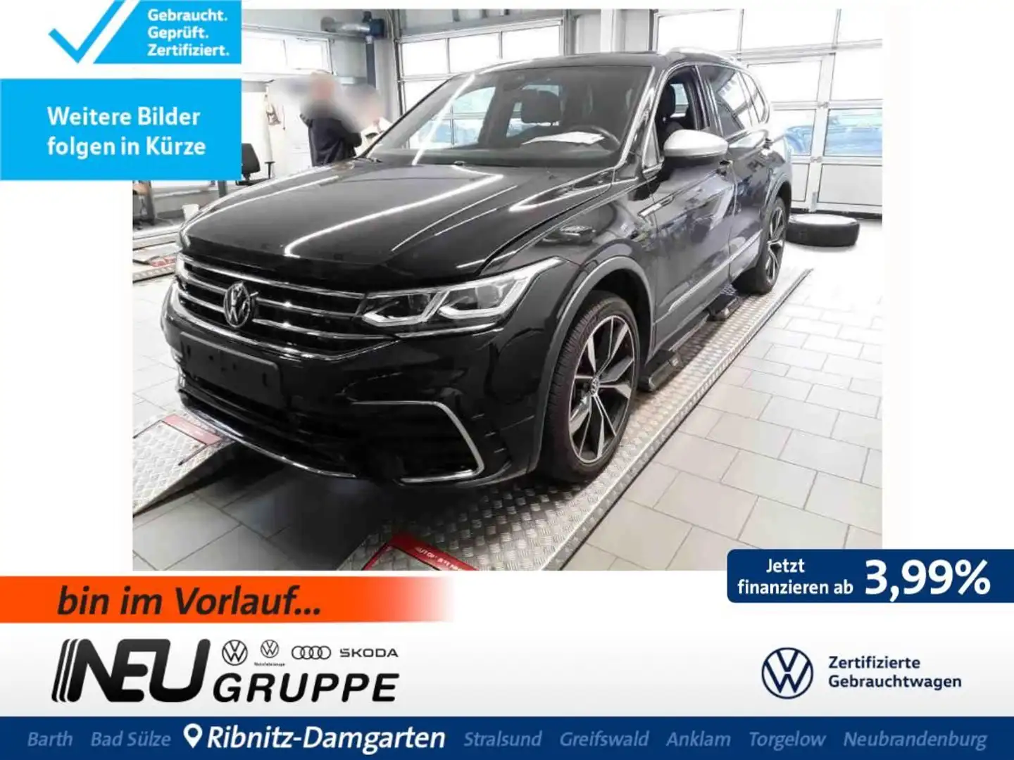 Volkswagen Tiguan Allspace R-Line 2.0 TSI 4x4 DSG Leder RFK Schwarz - 1
