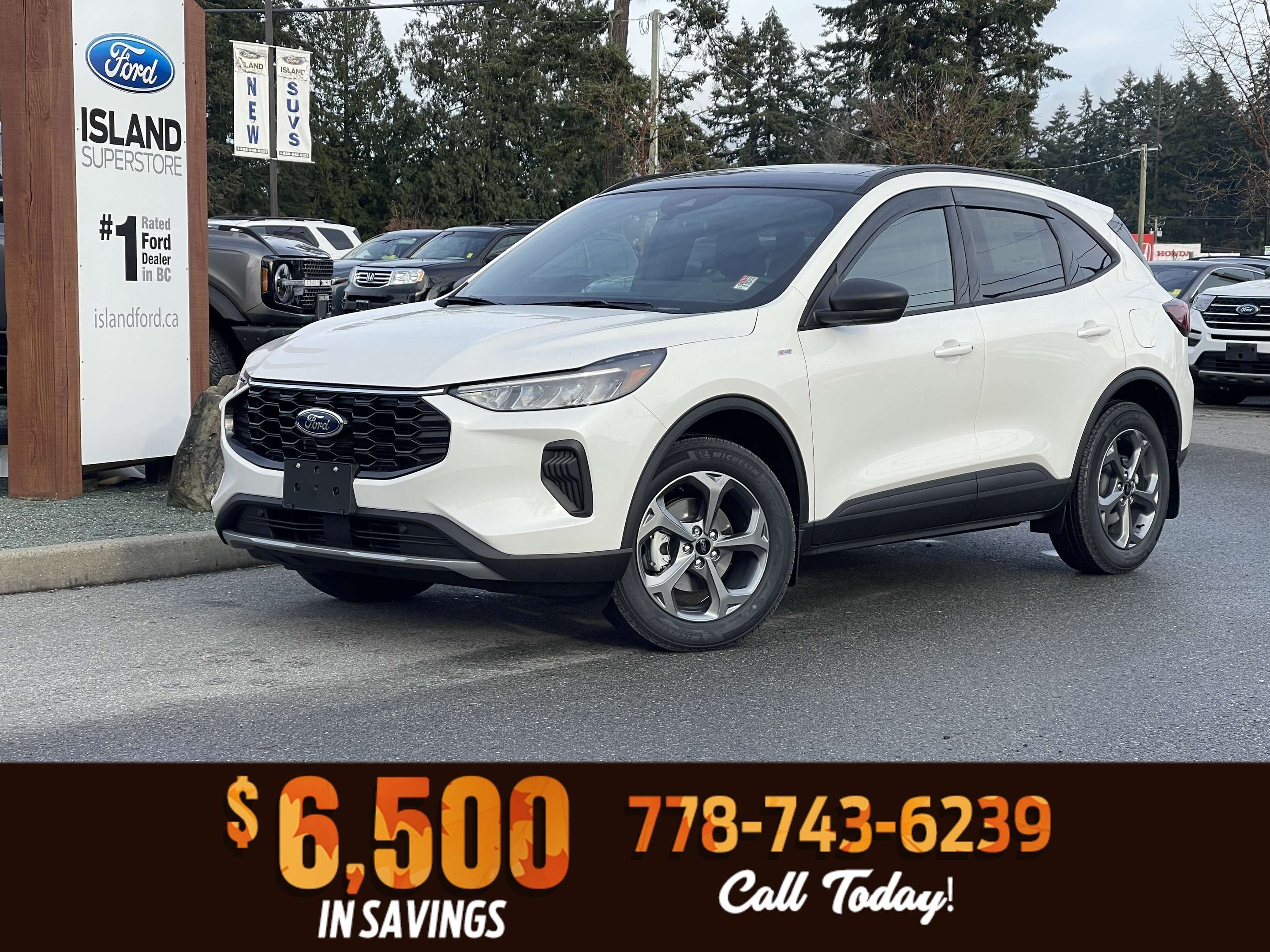 White 2025 Ford Escape SUV / Crossover All-Wheel Drive 8-Speed Automatic