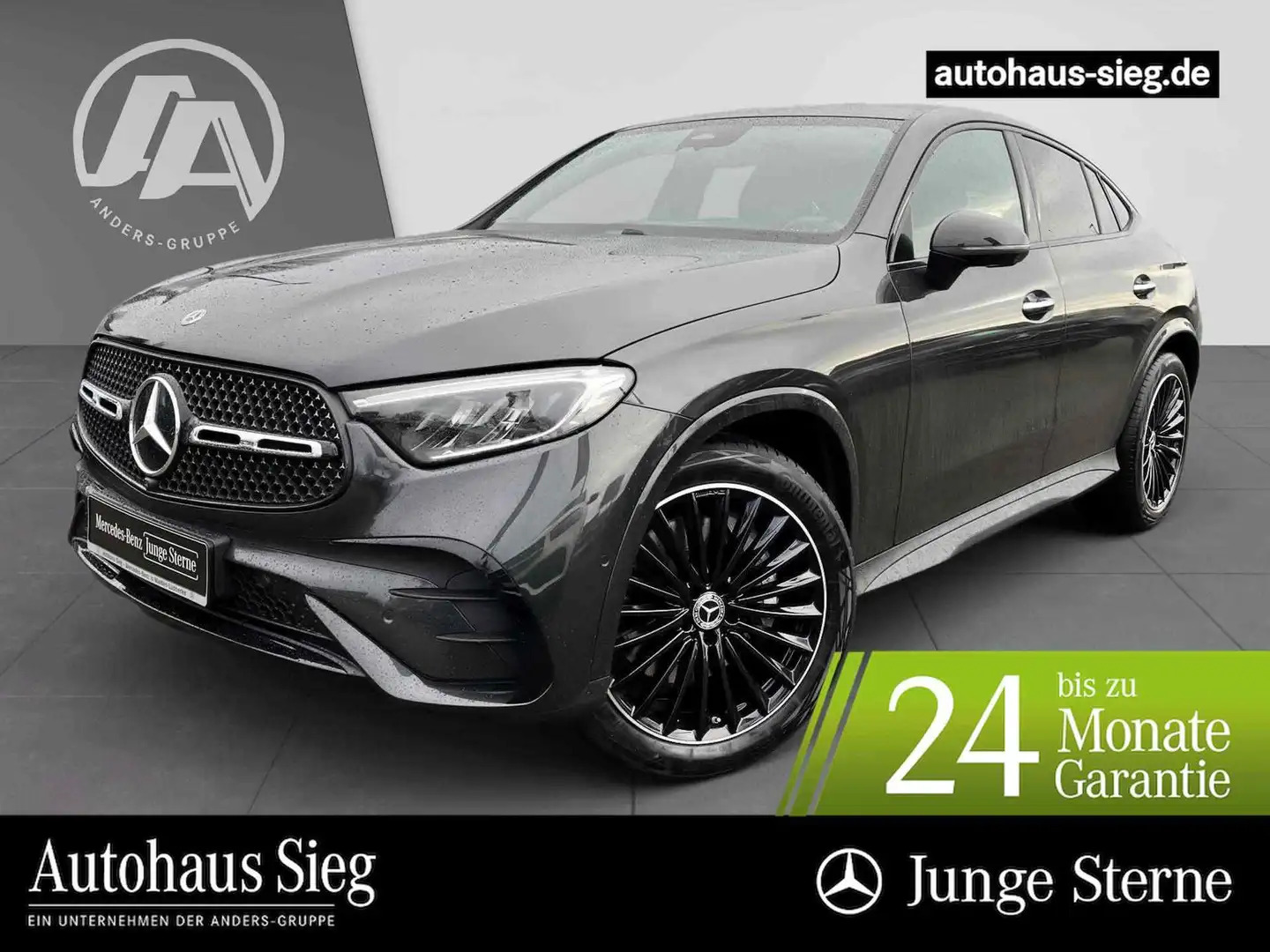 Mercedes-Benz GLC 300 4M AMG+Pano+AHK+360°+Distr+Sitzkli Grau - 1