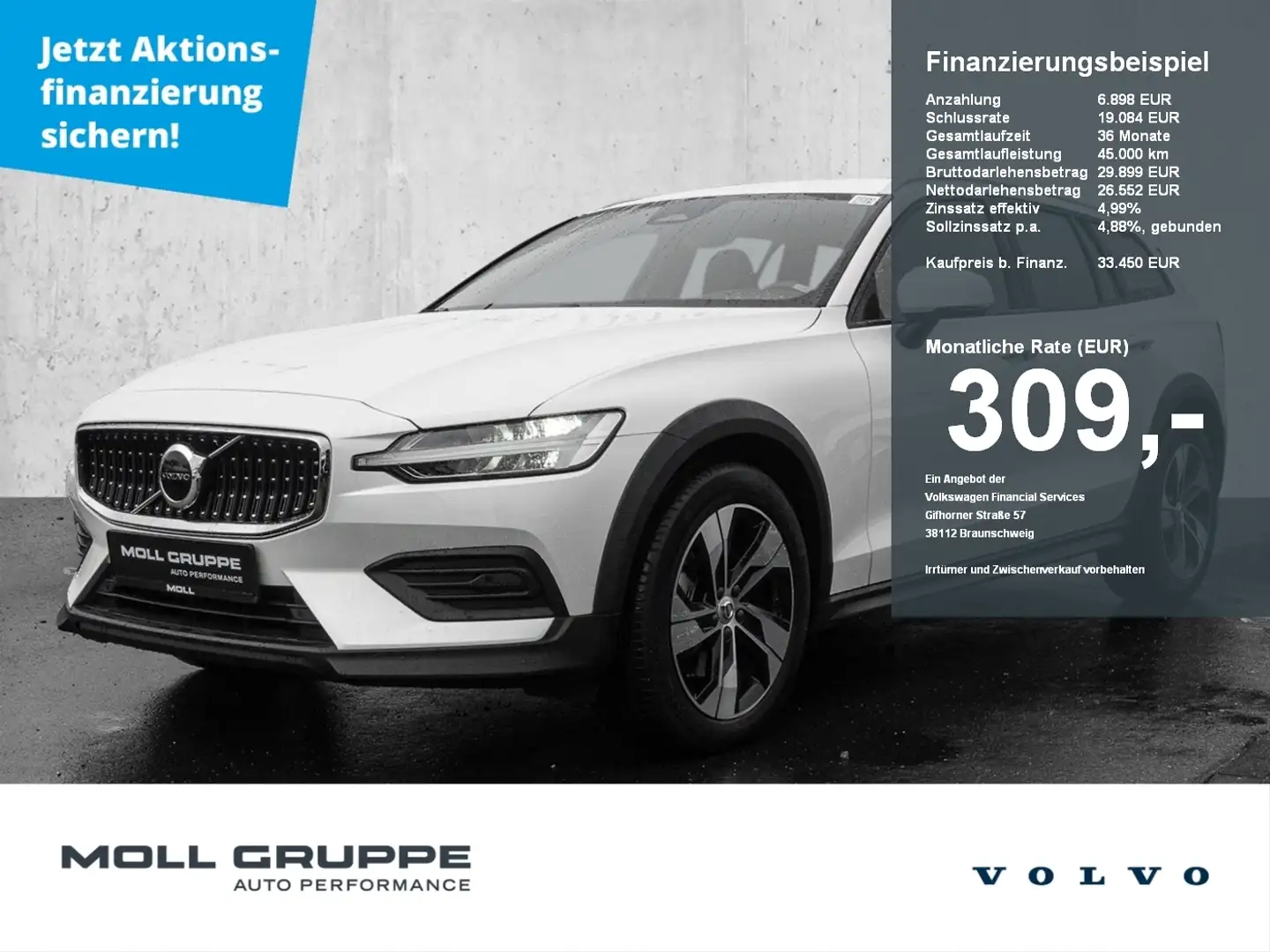 Volvo V60 Cross Country B4 AWD Plus LED 4xShz Weiß - 1